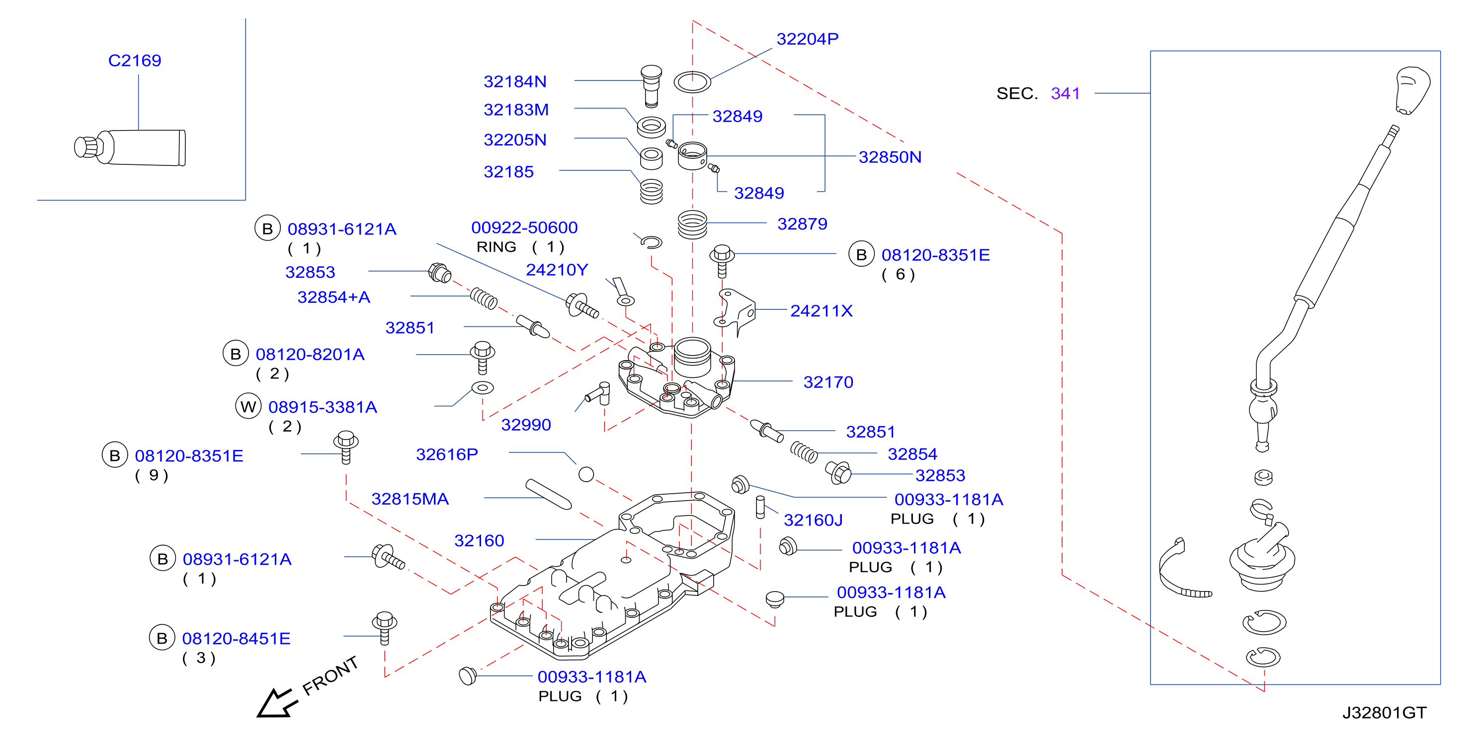 Transmission Shift Control Shift Housing