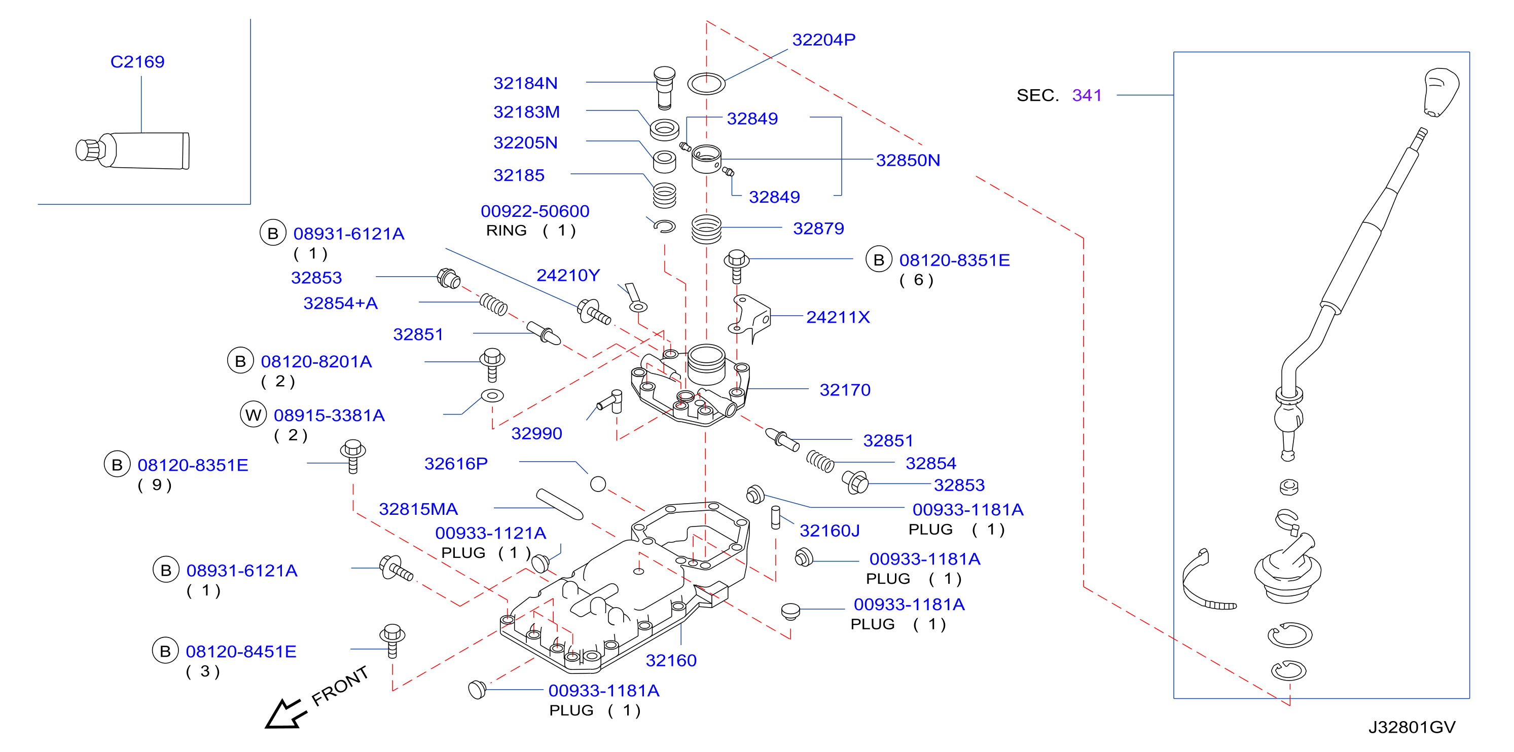 Transmission Shift Control Shift Housing