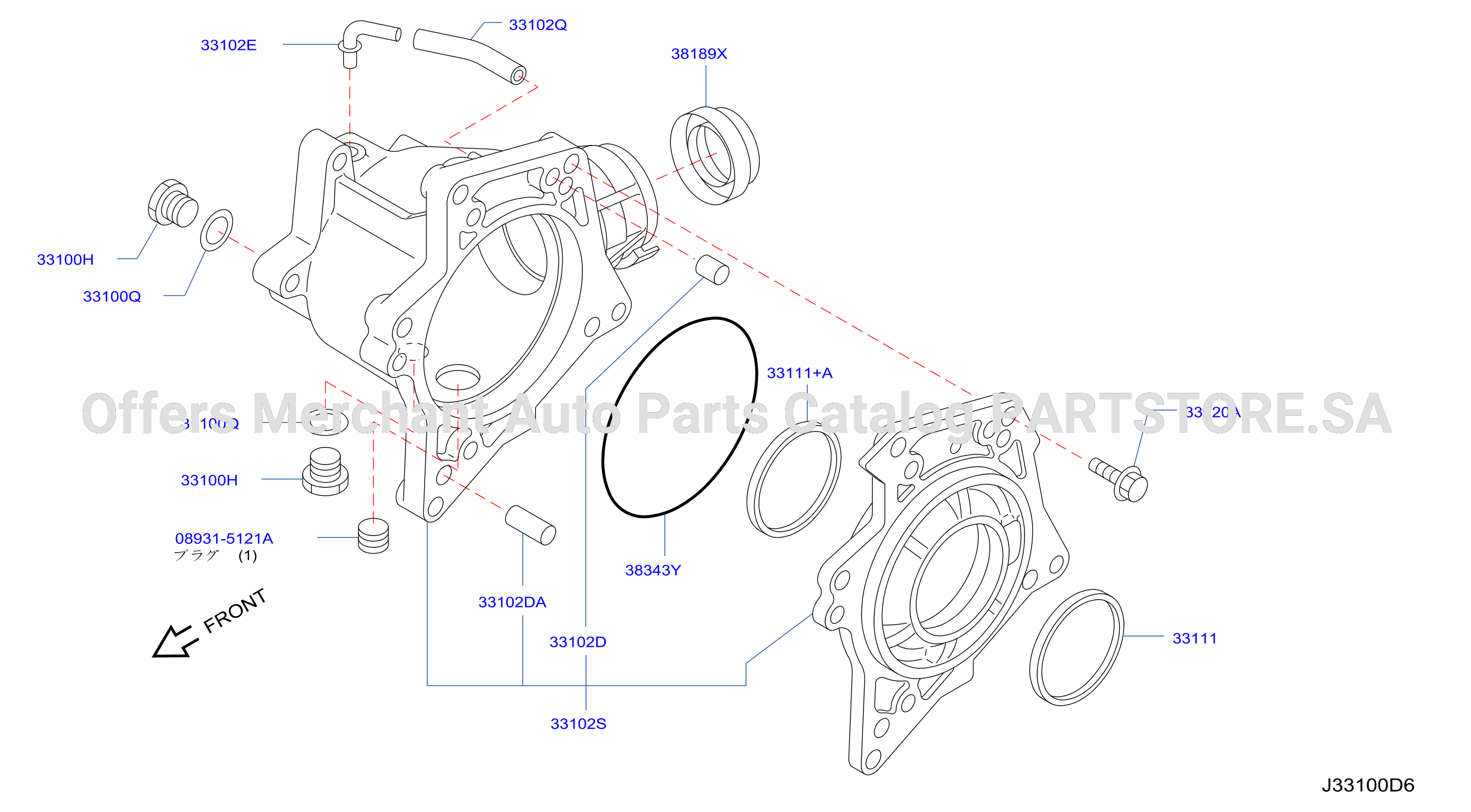 Transfer Case 6Mt