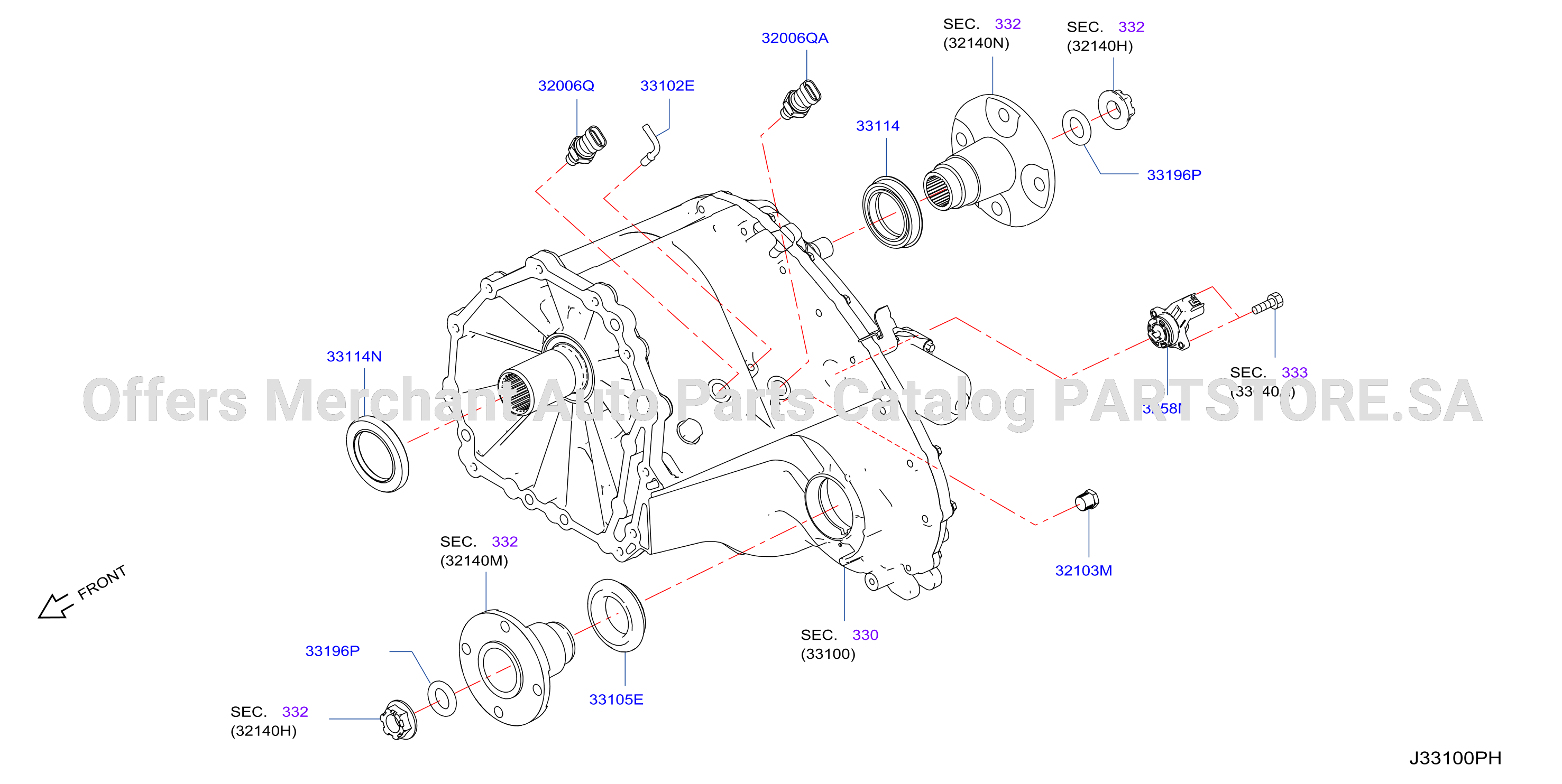 Transfer Case F / Flange Type