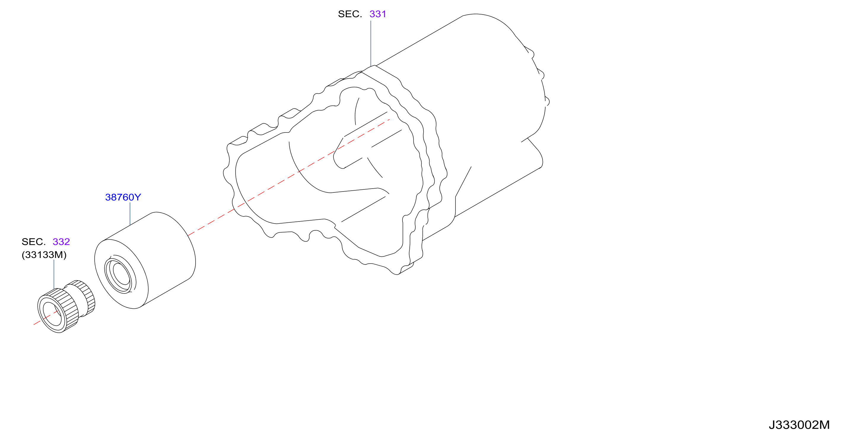 Transfer Shift Lever Fork Control