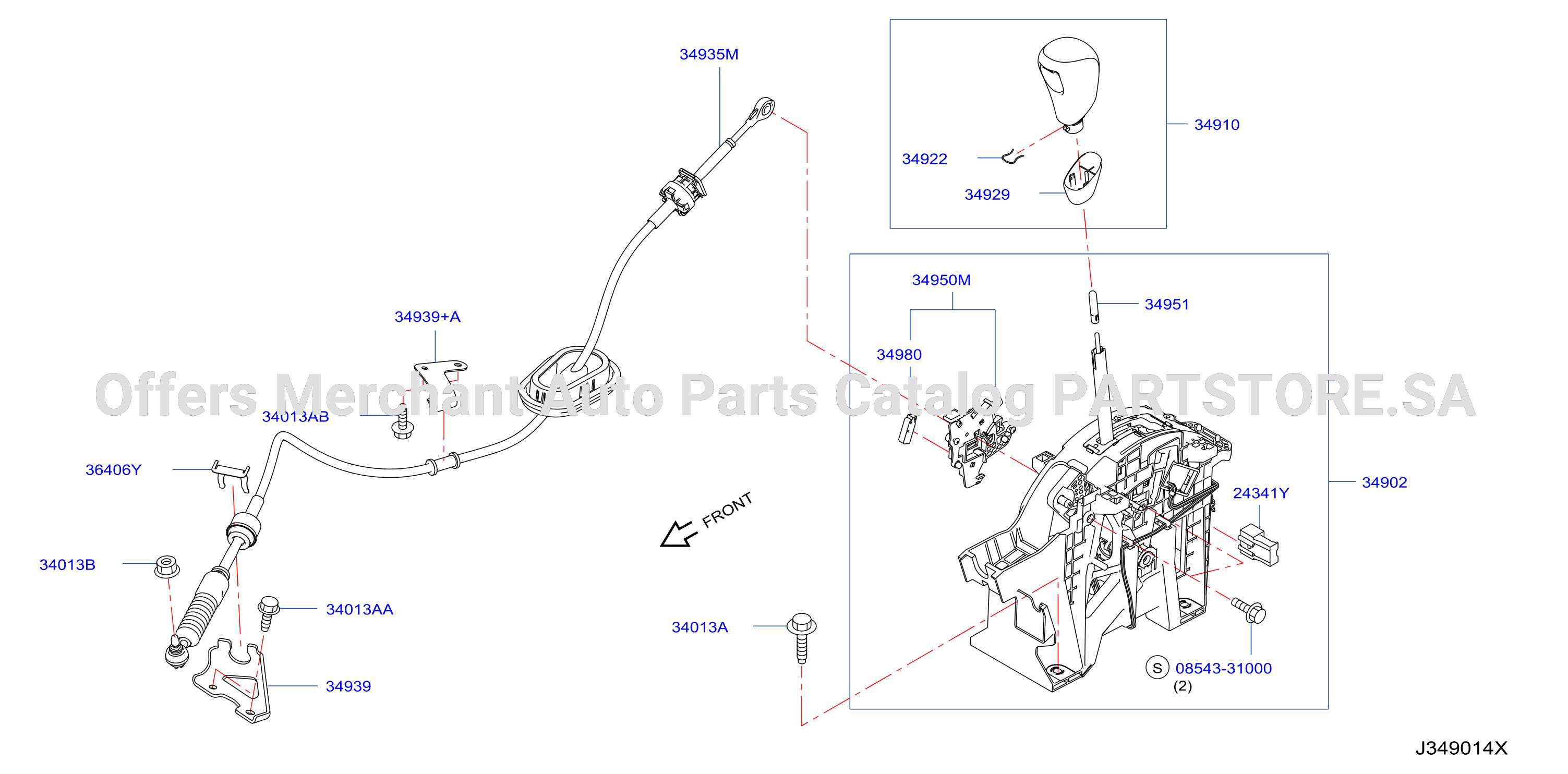 Auto Transmission Control Device Push Eng Start System