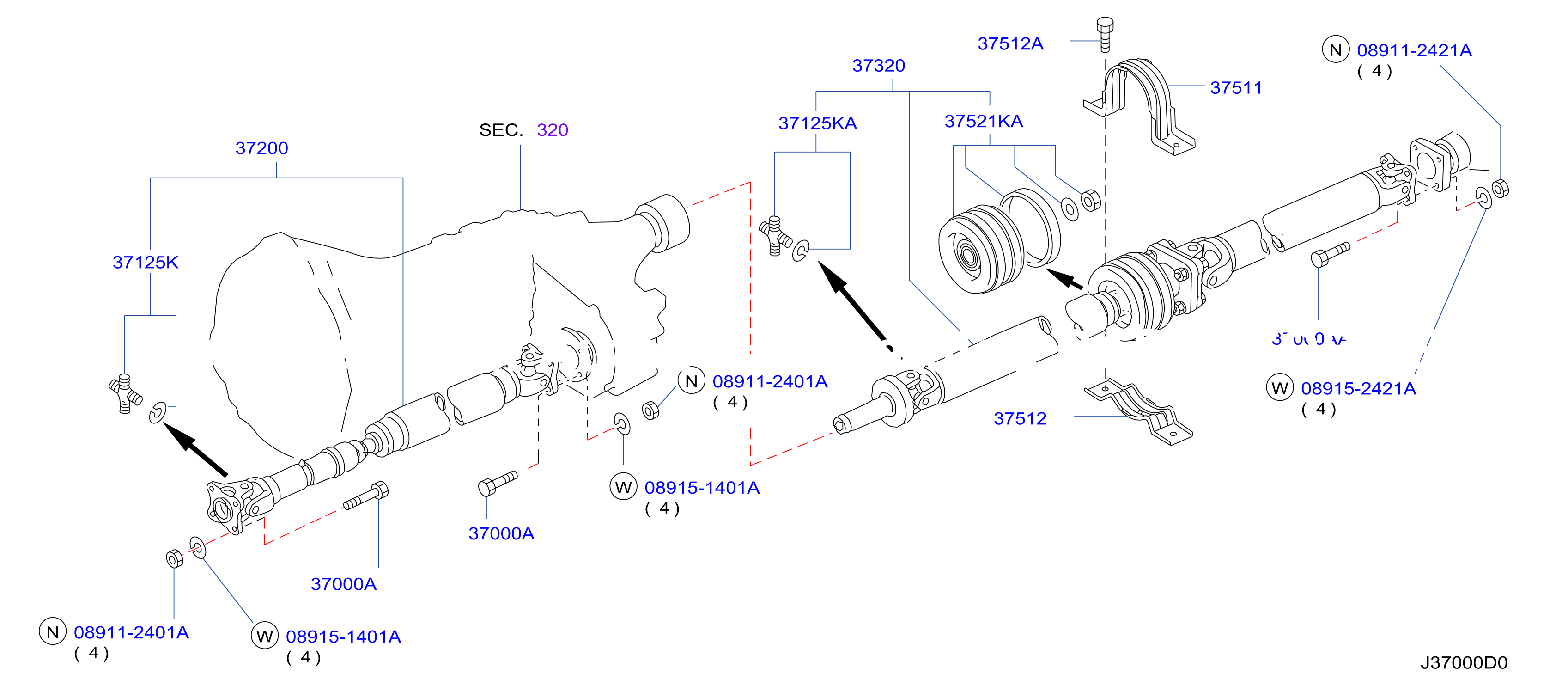 Propeller Shaft 4Wd
