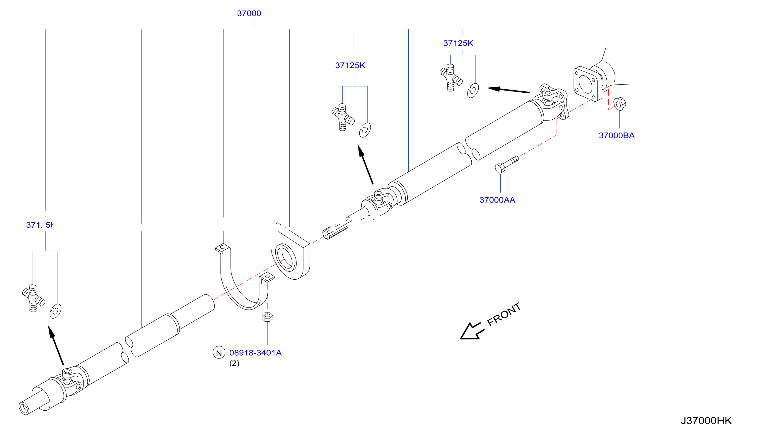 Propeller Shaft 2Wd
