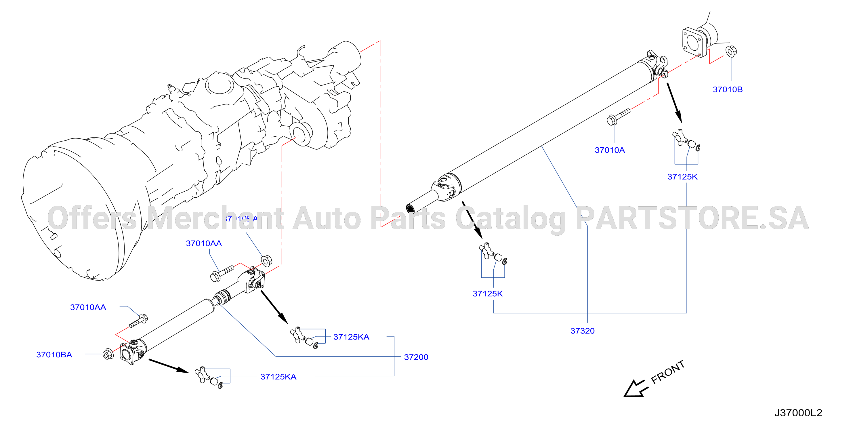 Propeller Shaft 4Wd