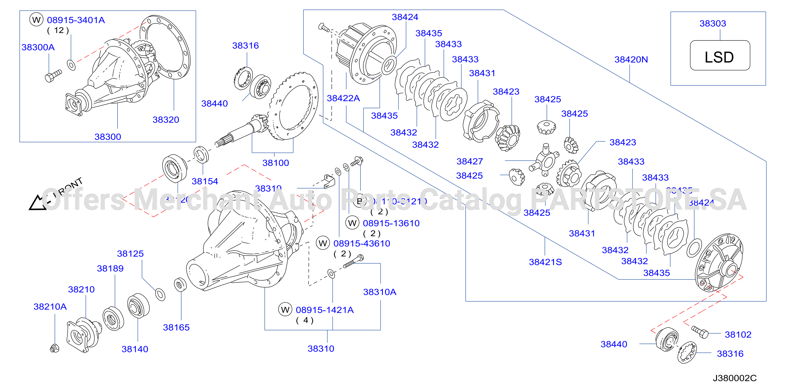 Rear Final Drive F / Lsd