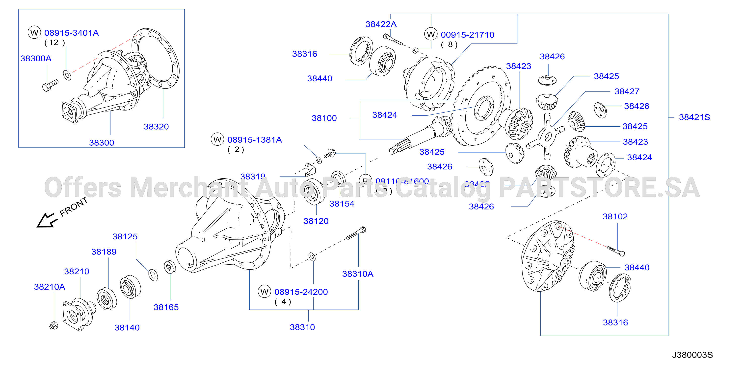 Rear Final Drive 4Pinion