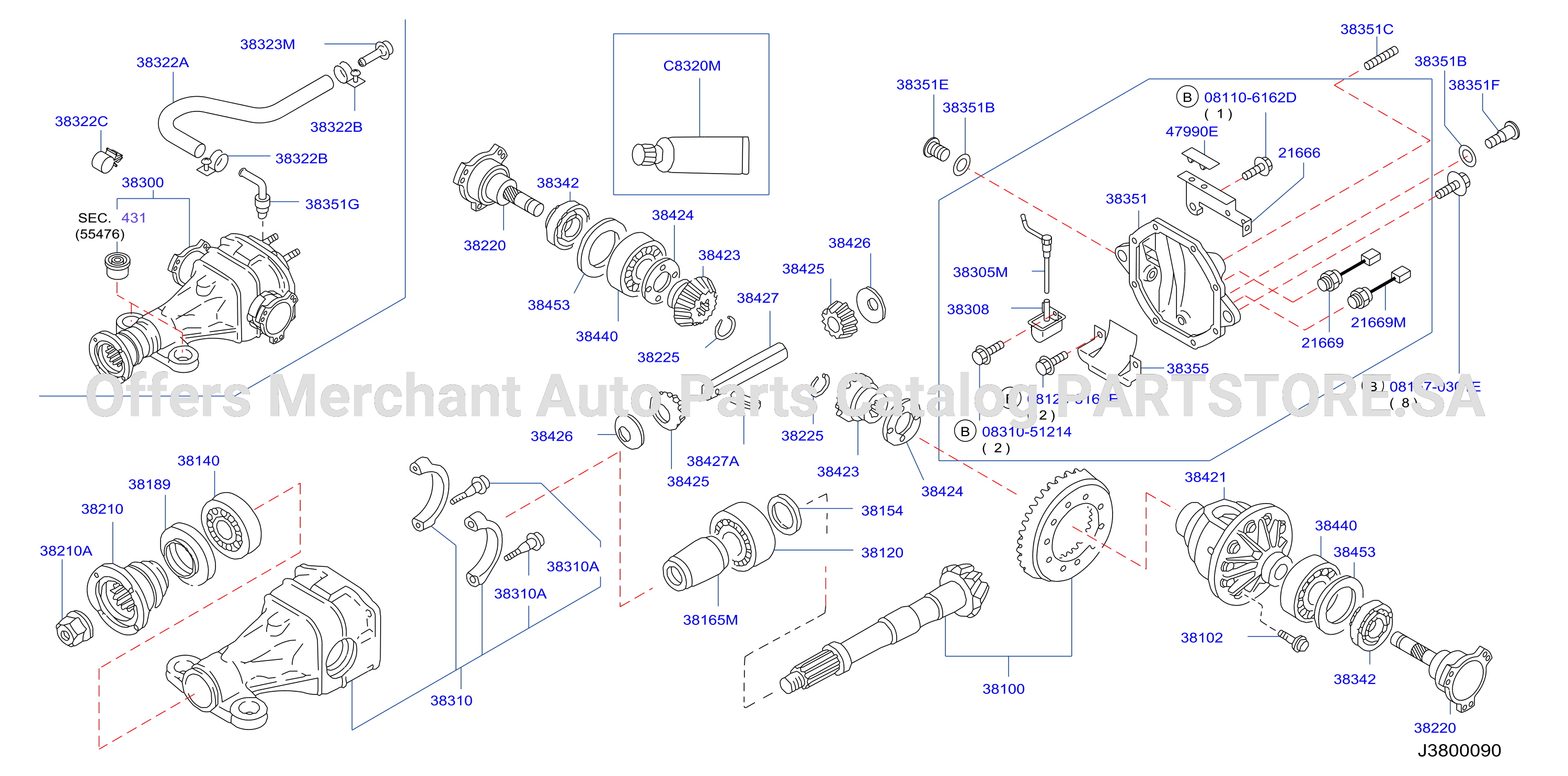 Rear Final Drive 2Pin W / Oil Cooler