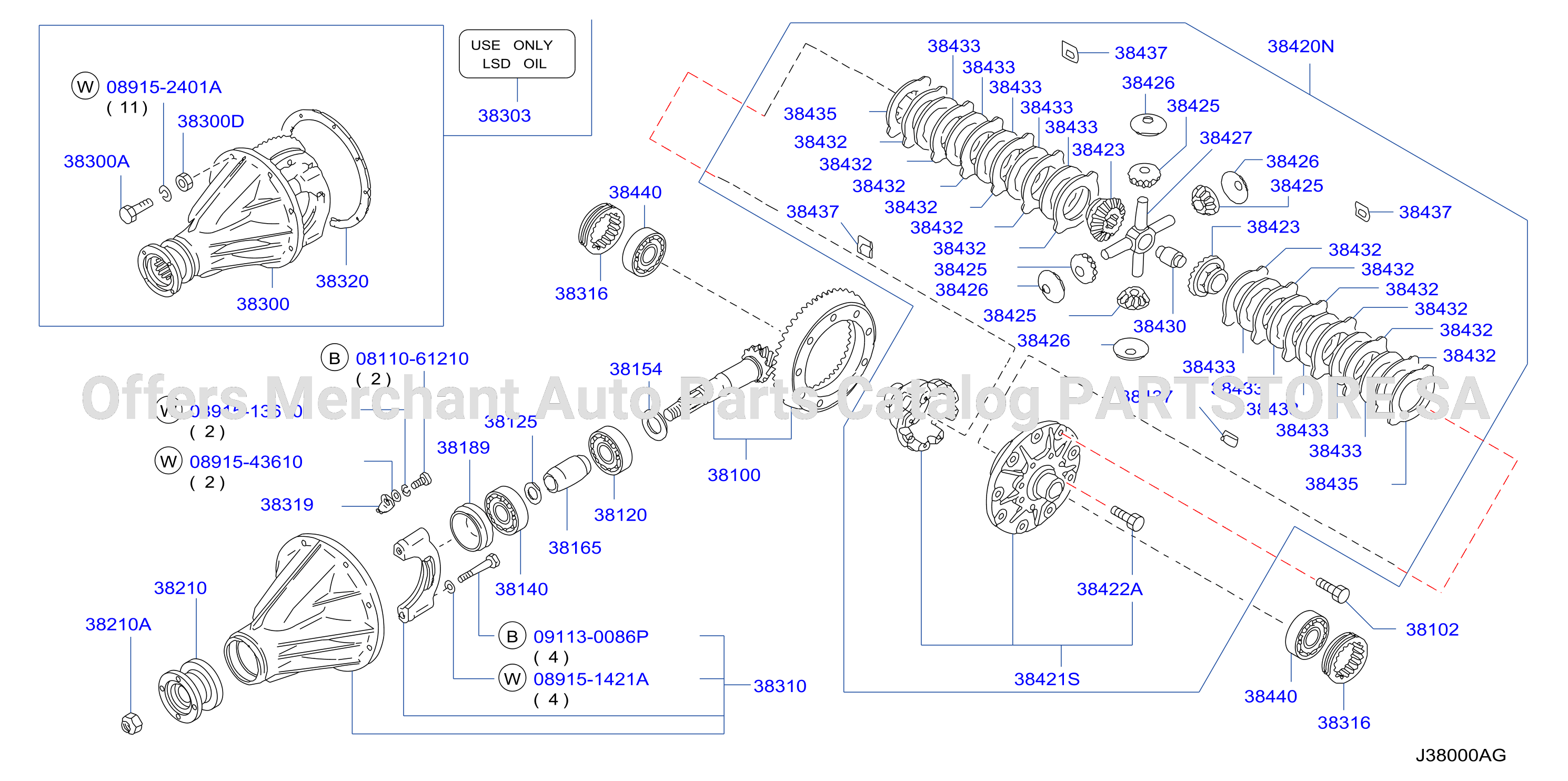 Rear Final Drive H233B Lsd