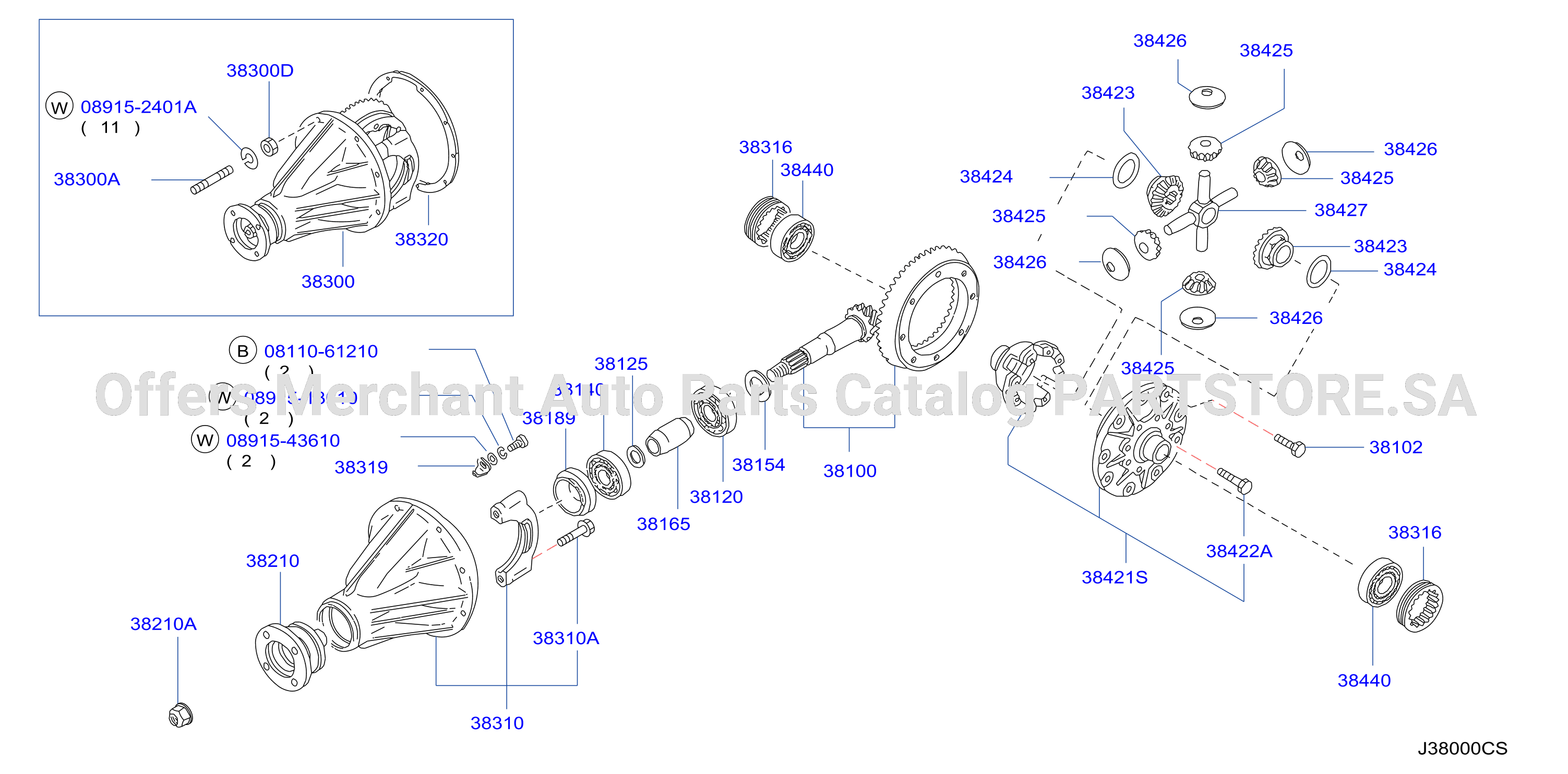 Rear Final Drive 4Pinion
