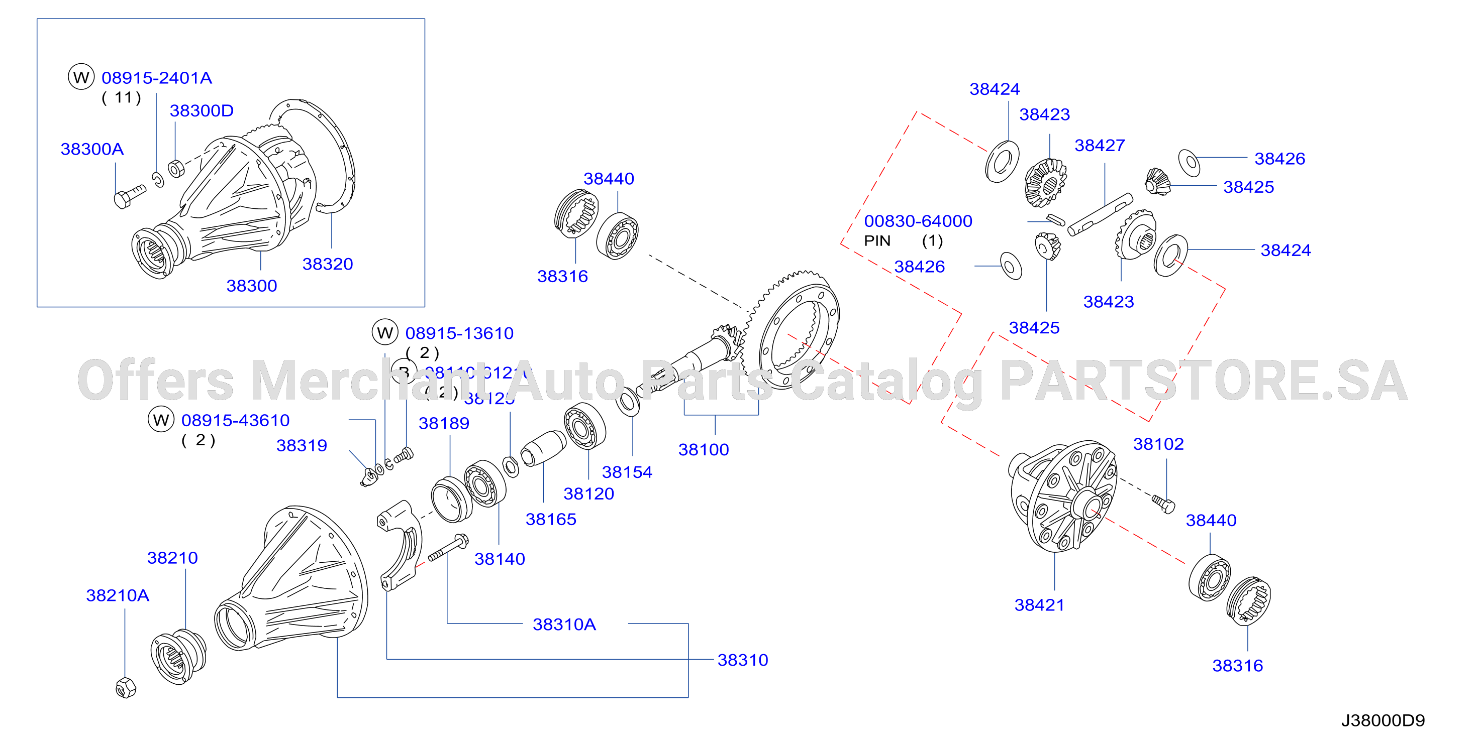 Rear Final Drive 2Pinion