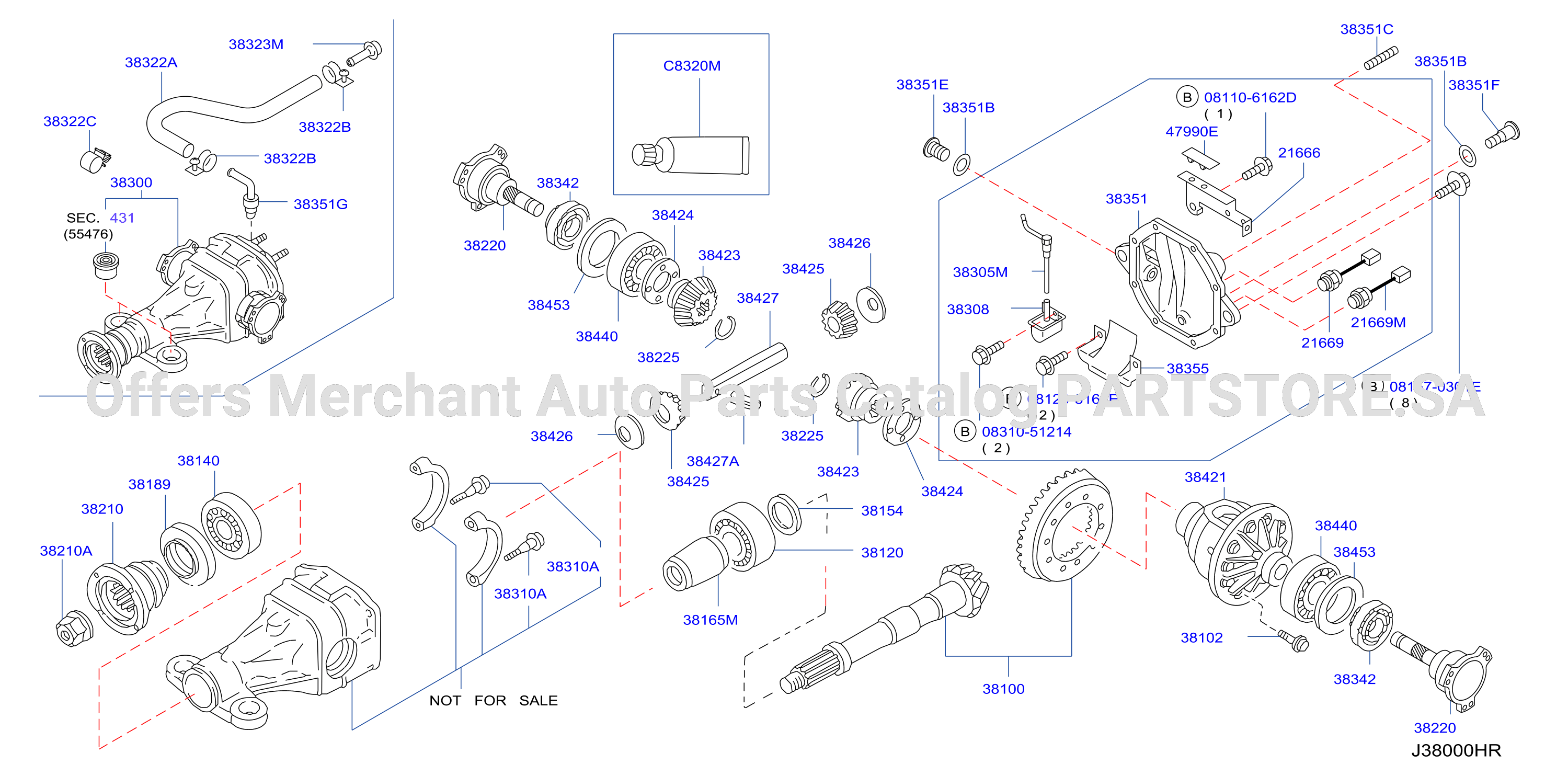 Rear Final Drive 2Pin W / Oil Cooler