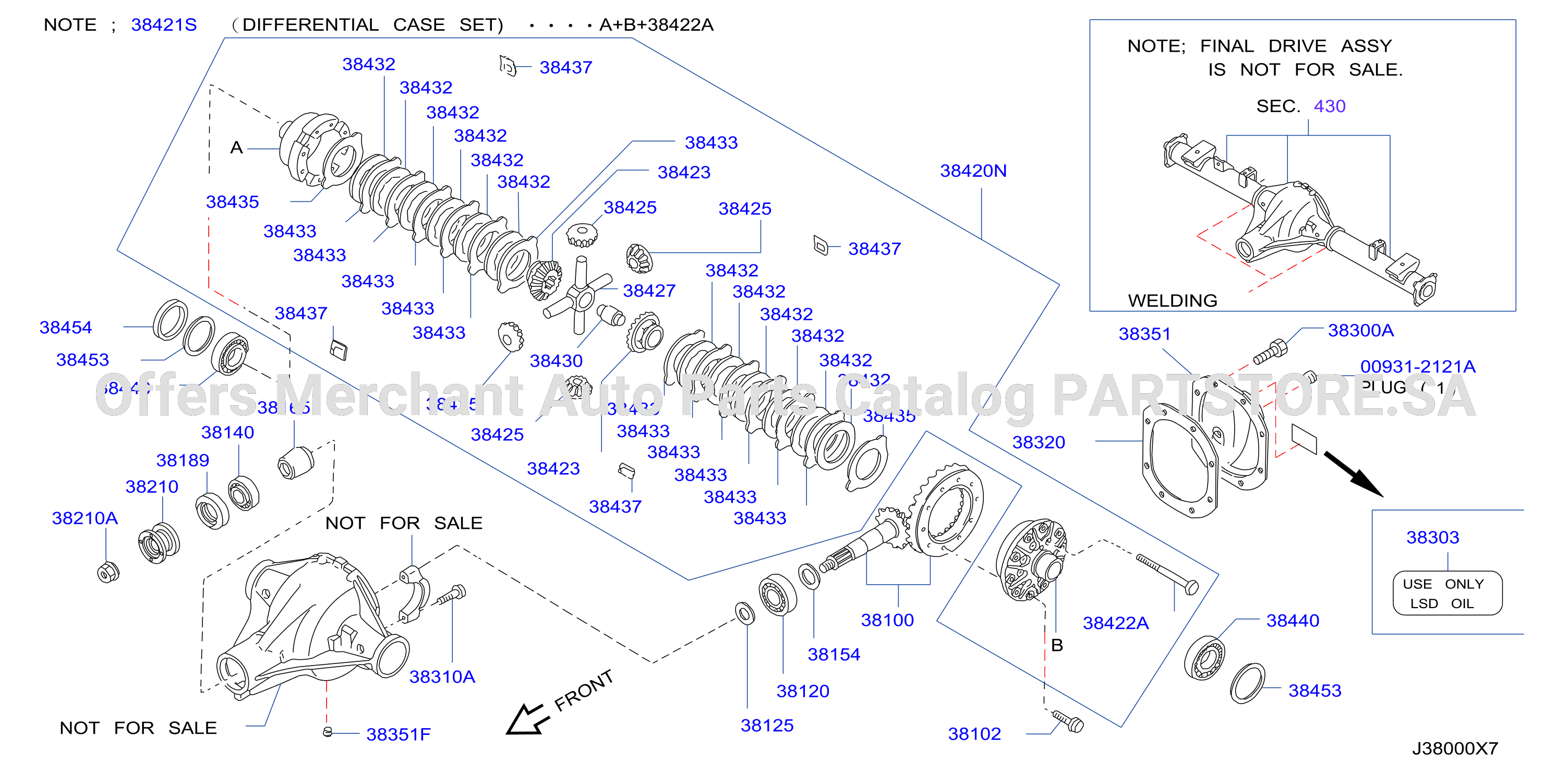 Rear Final Drive 4 Pinion Lsd Diff6
