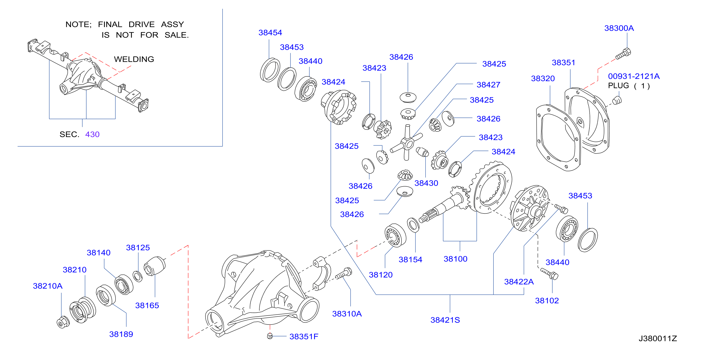 Rear Final Drive 4 Pin Block