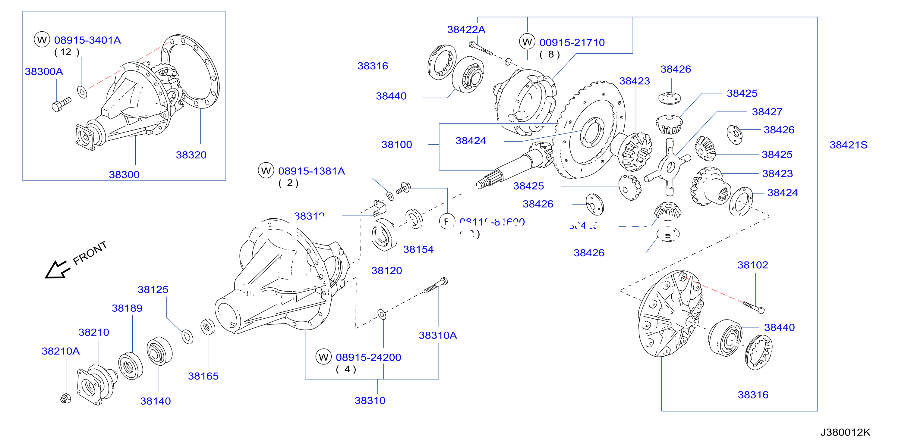 Rear Final Drive 4Pinion