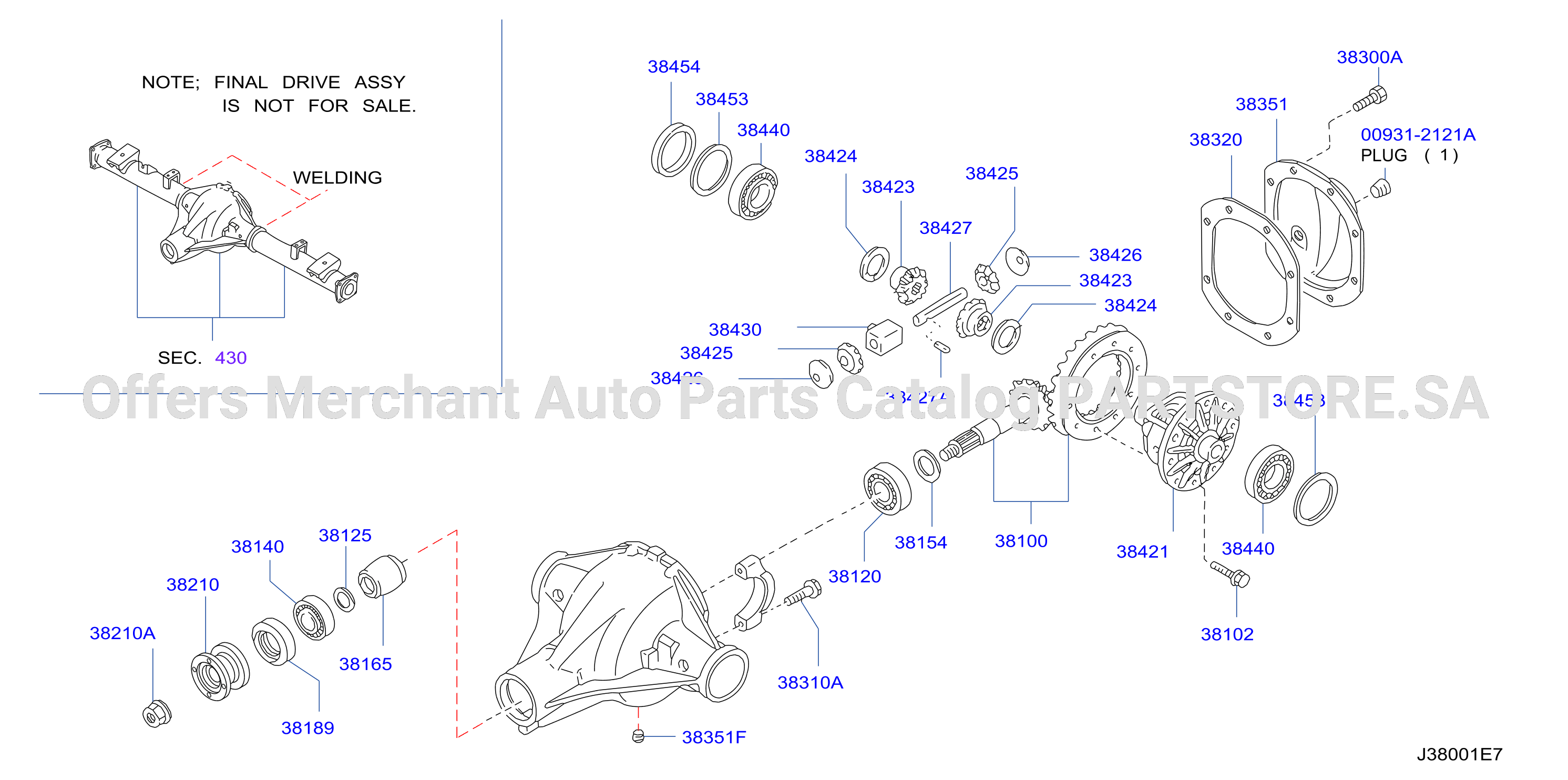Rear Final Drive C200 2Pin
