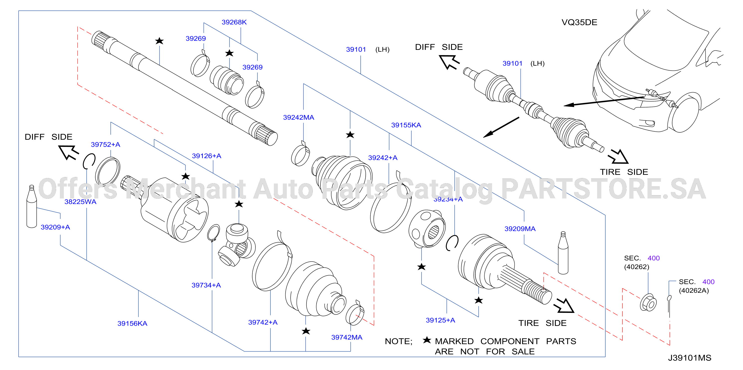 Front Drive Shaft Lh Side
