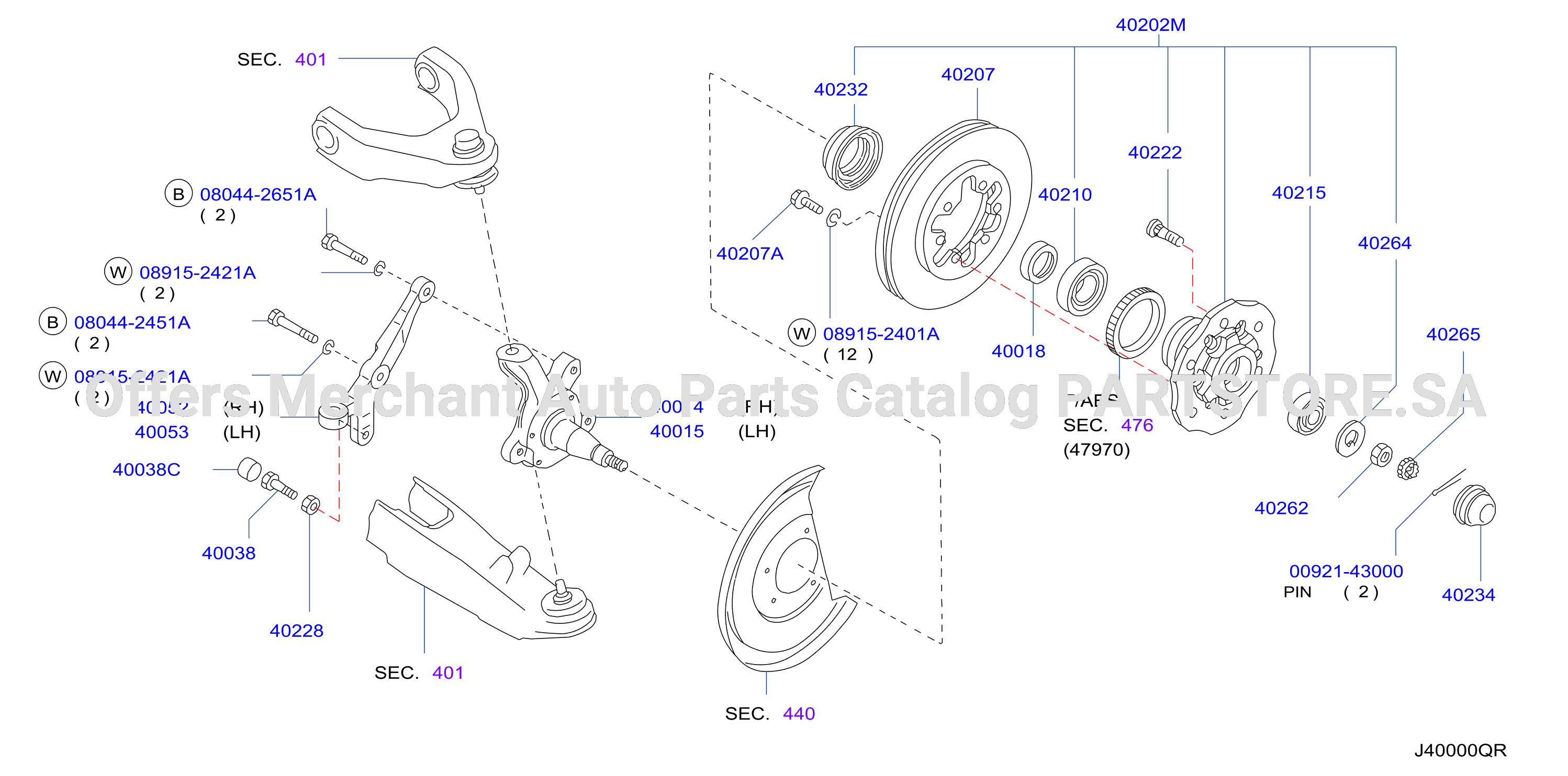 Front Axle 2Wd