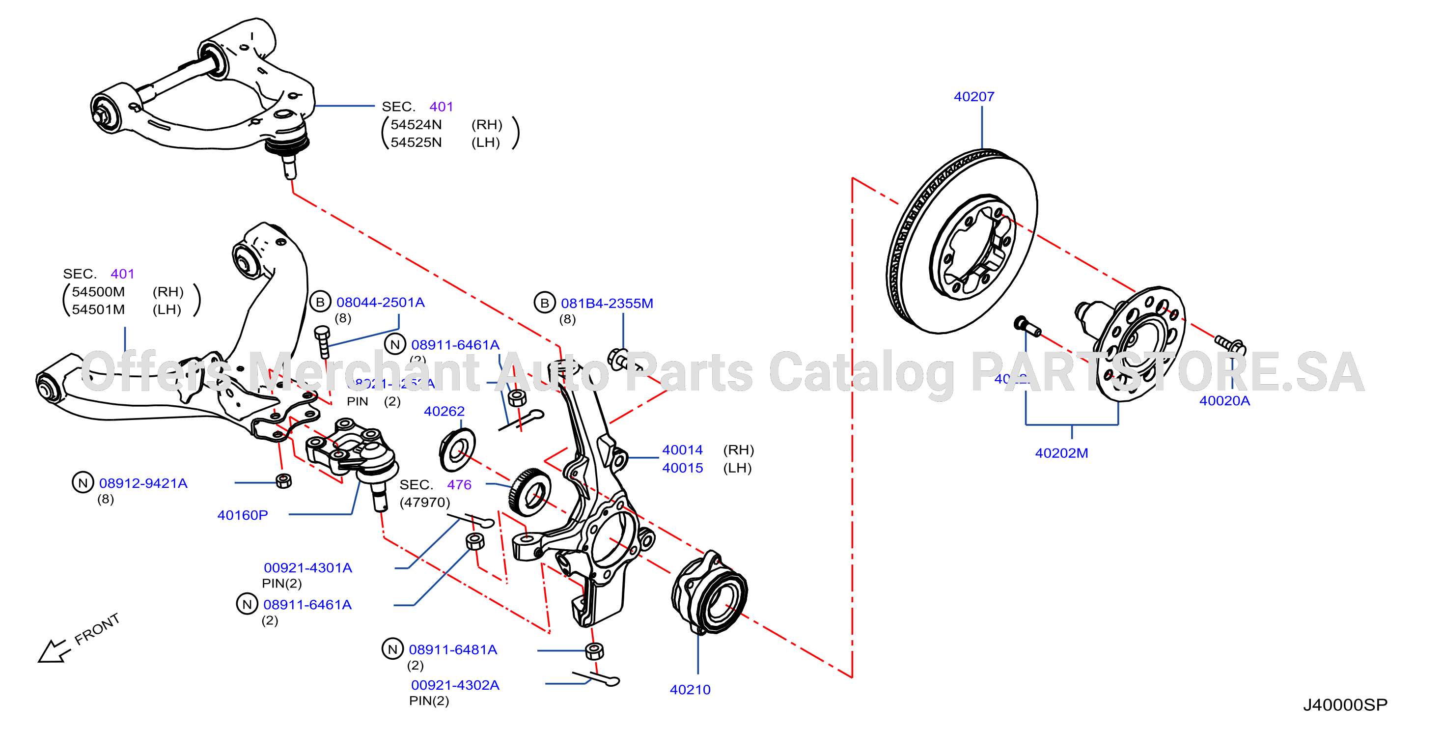 Front Axle W / Abs Skidc