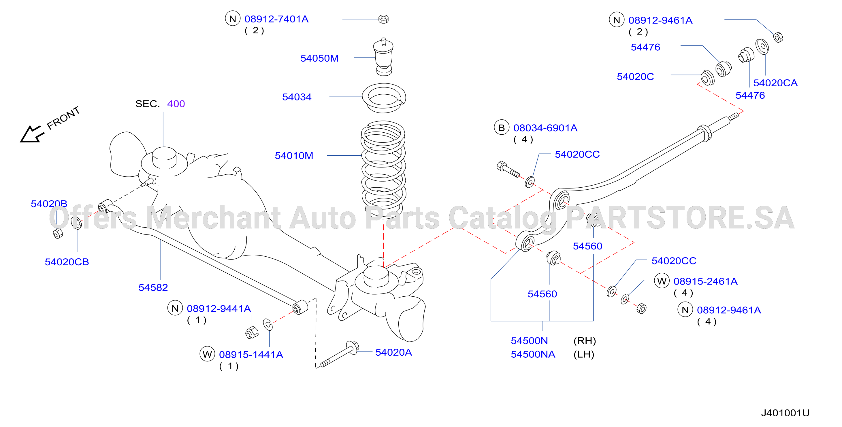Front Suspension Link Coil Spring