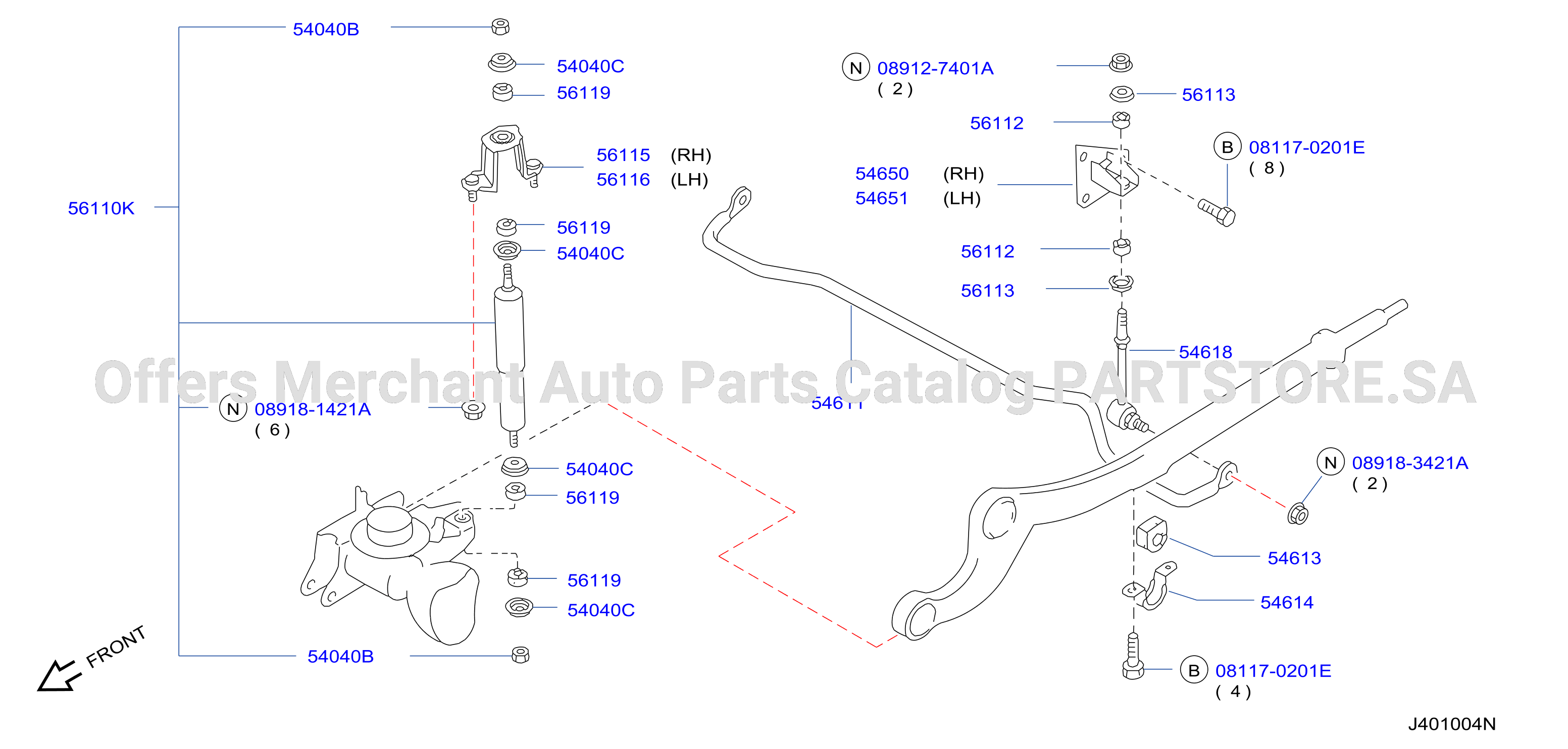 Front Suspension Absorber Stabilizer