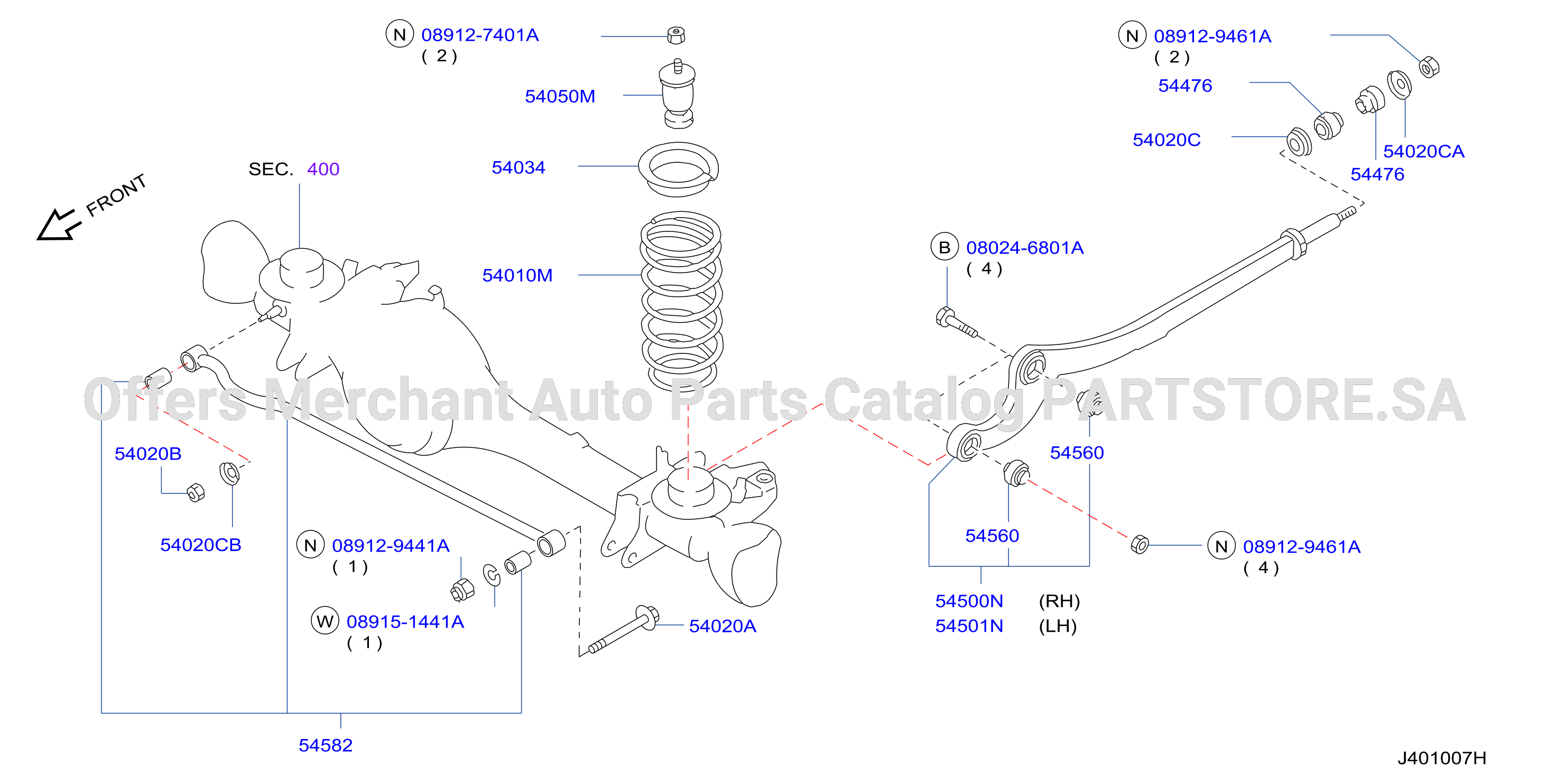 Front Suspension Link Spring