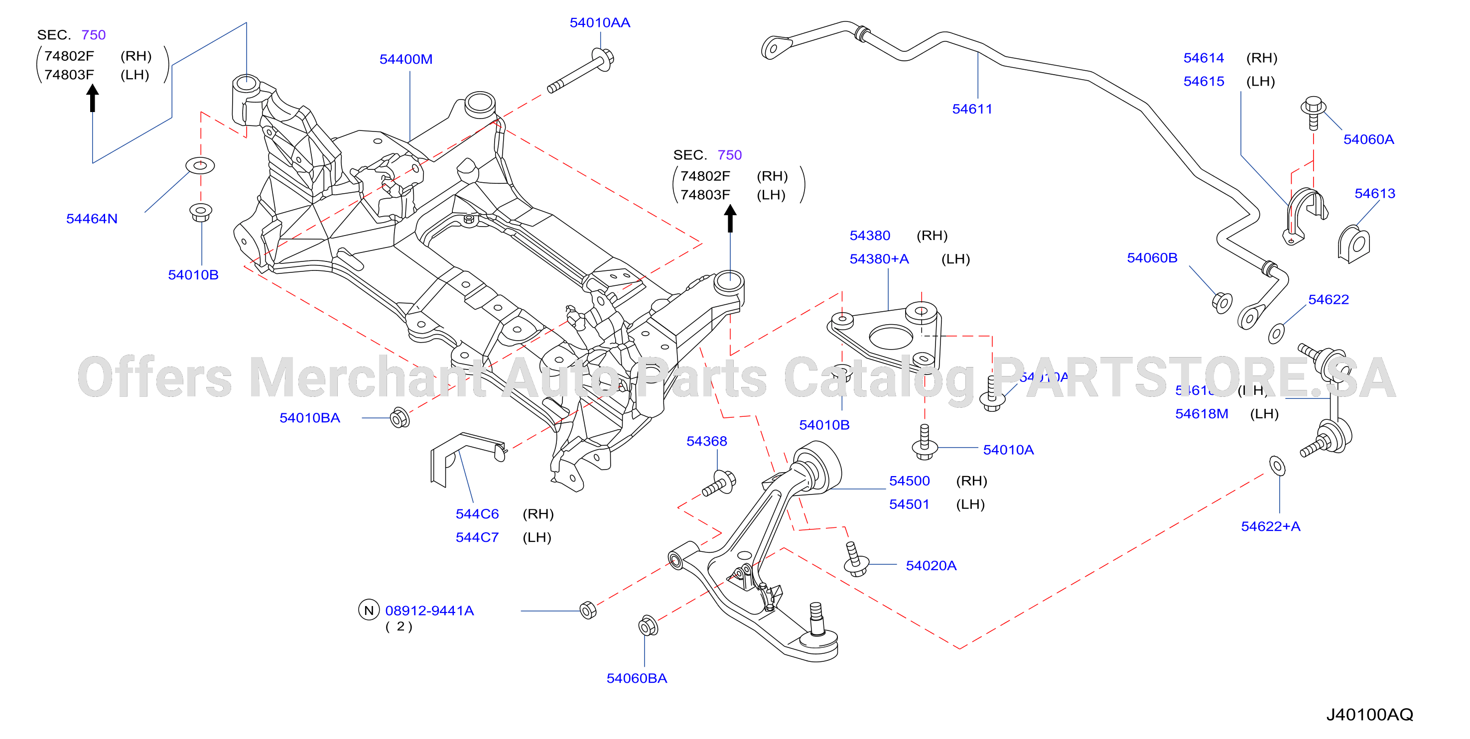 Front Suspension Member Link Stabilizer