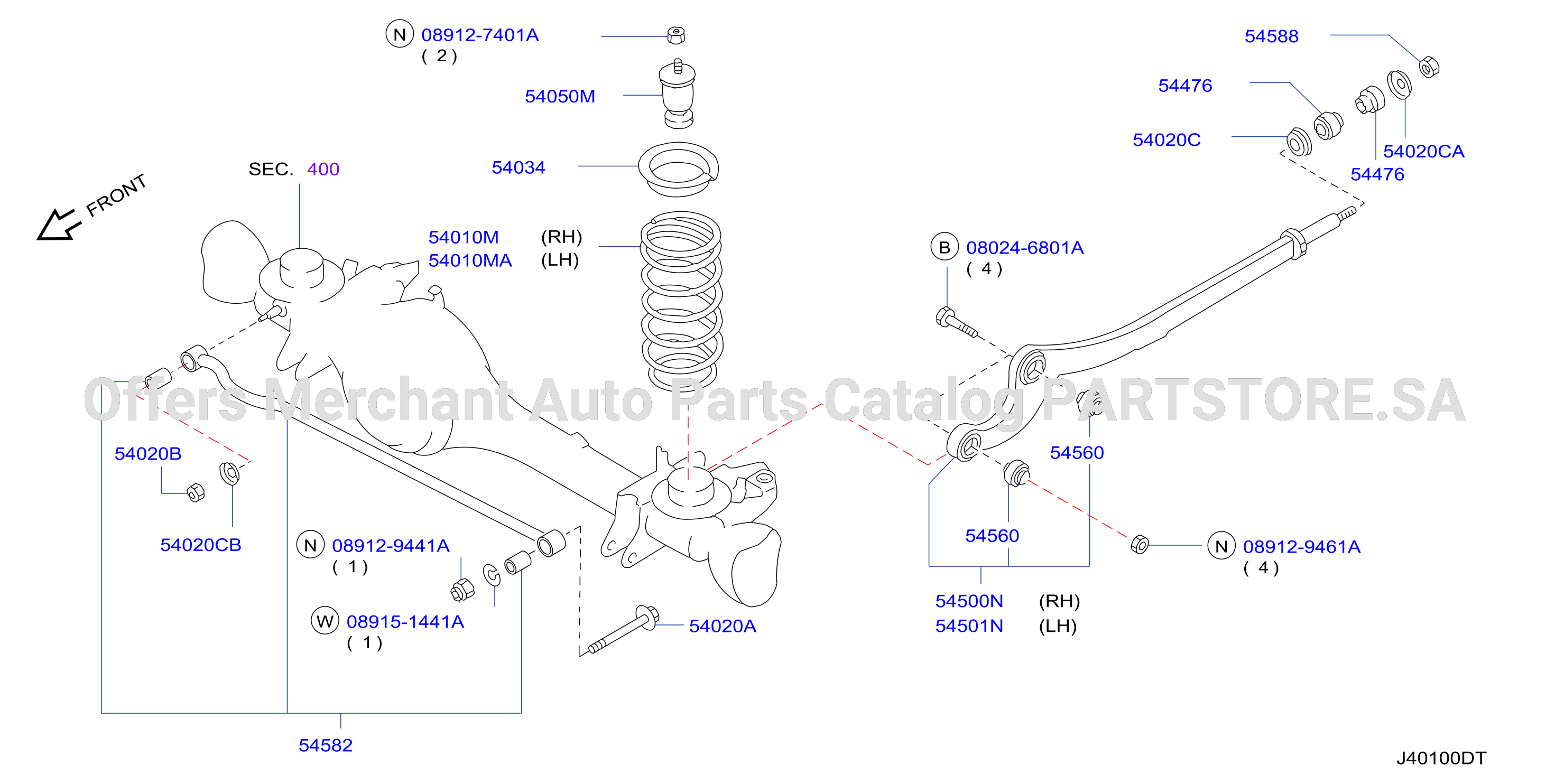 Front Suspension Link Spring