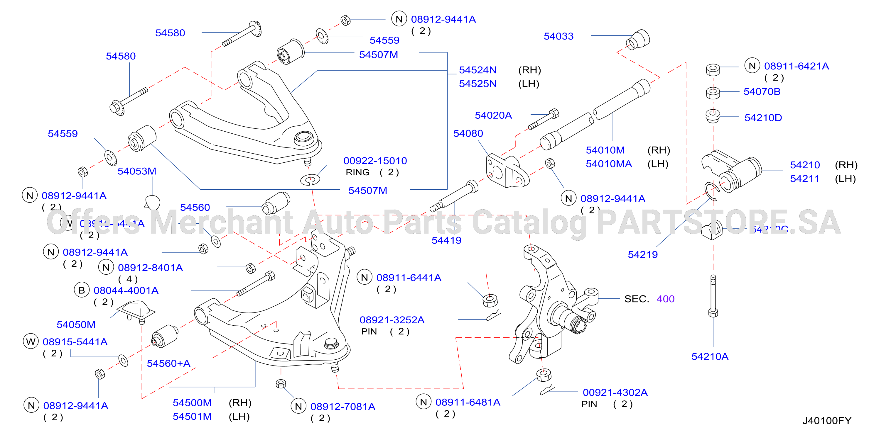 Front Suspension Link Arm Spring