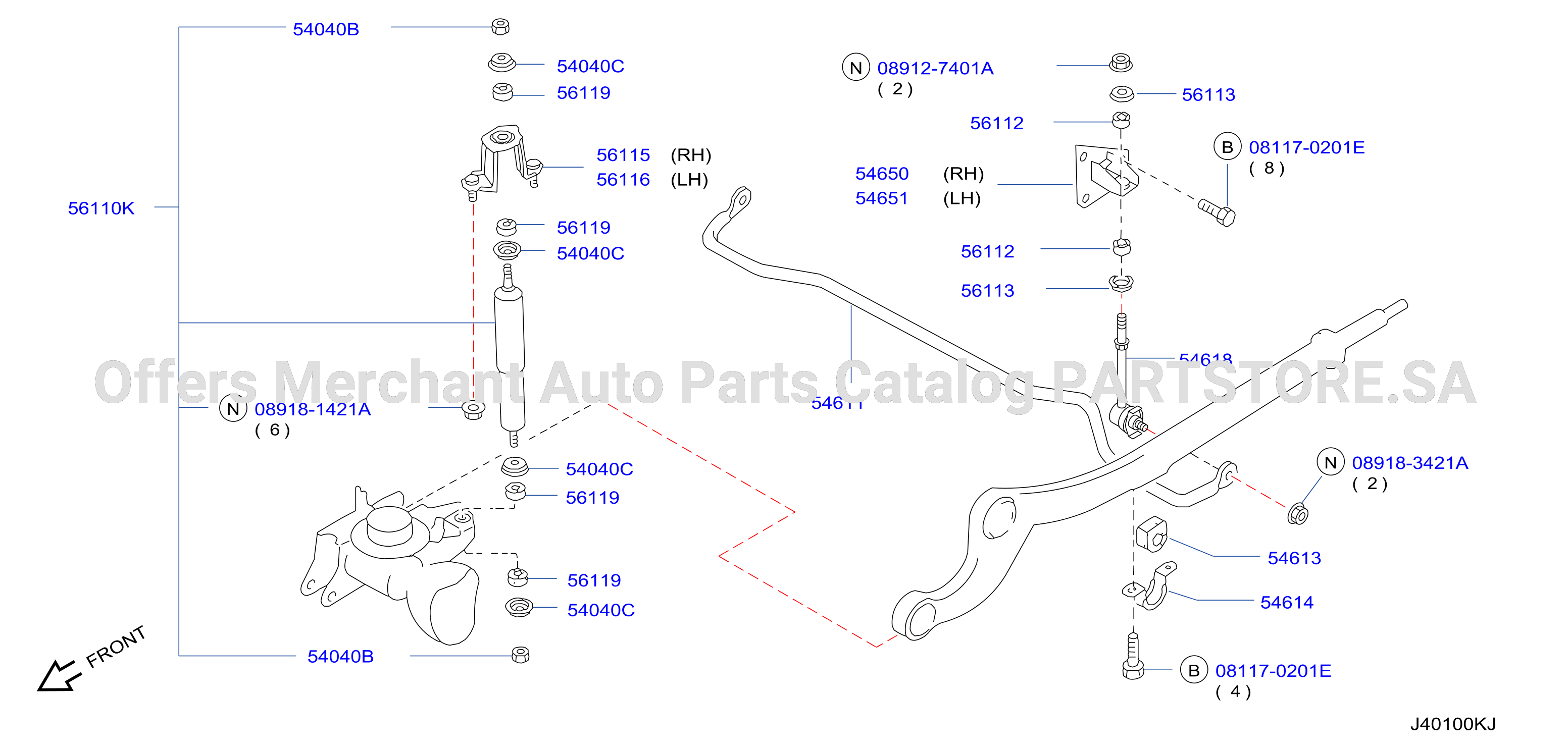 Front Suspension Absorber Stabilizer