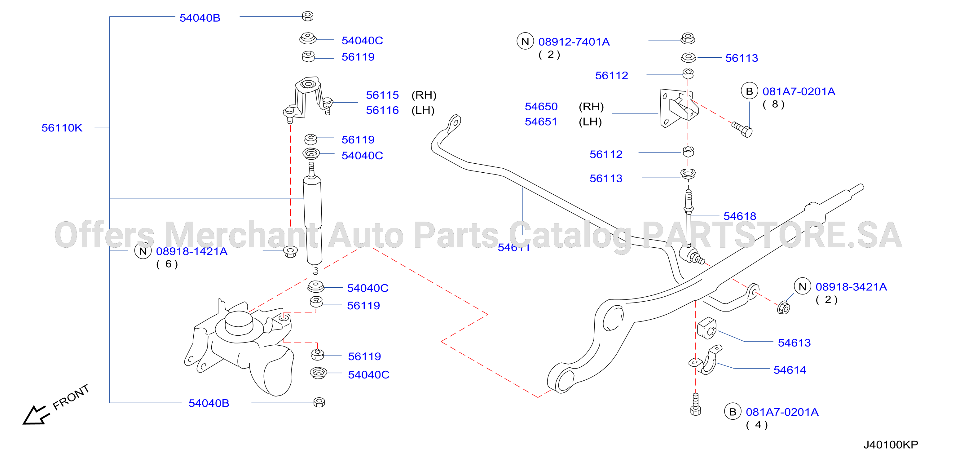 Front Suspension Absorber Stabilizer