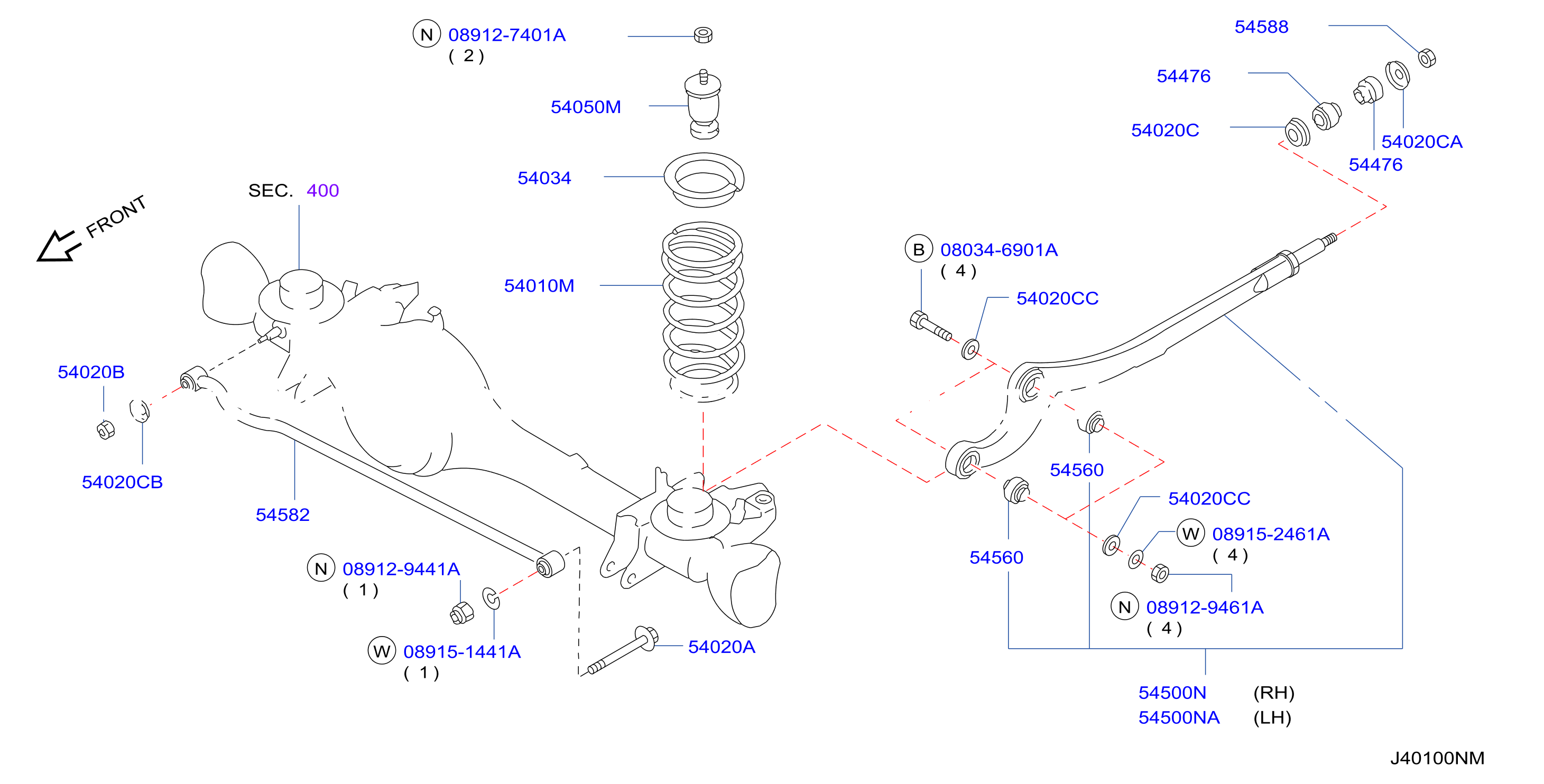 Front Suspension Link Coil Spring