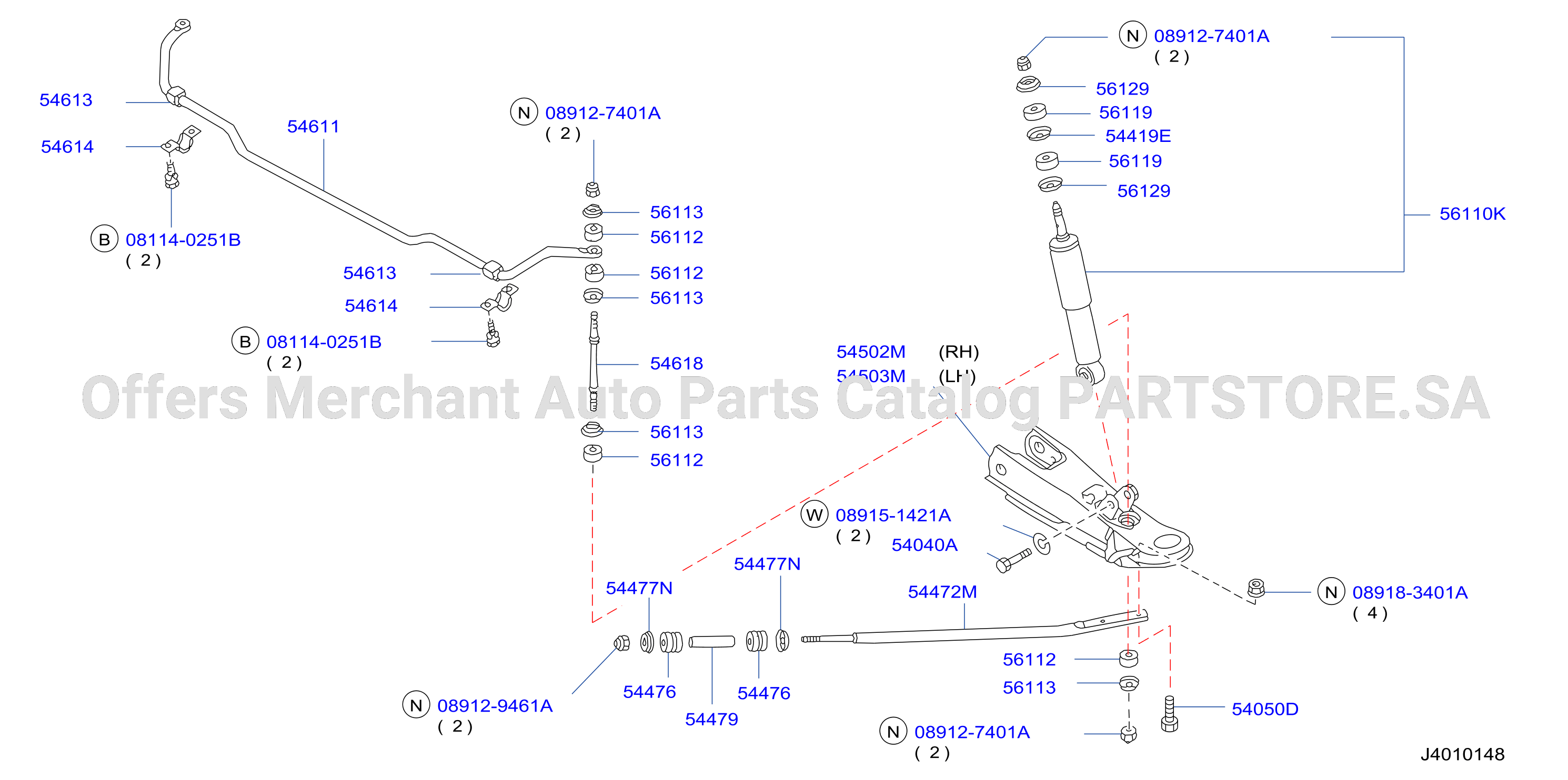 Front Suspension Absorber Rod Tension