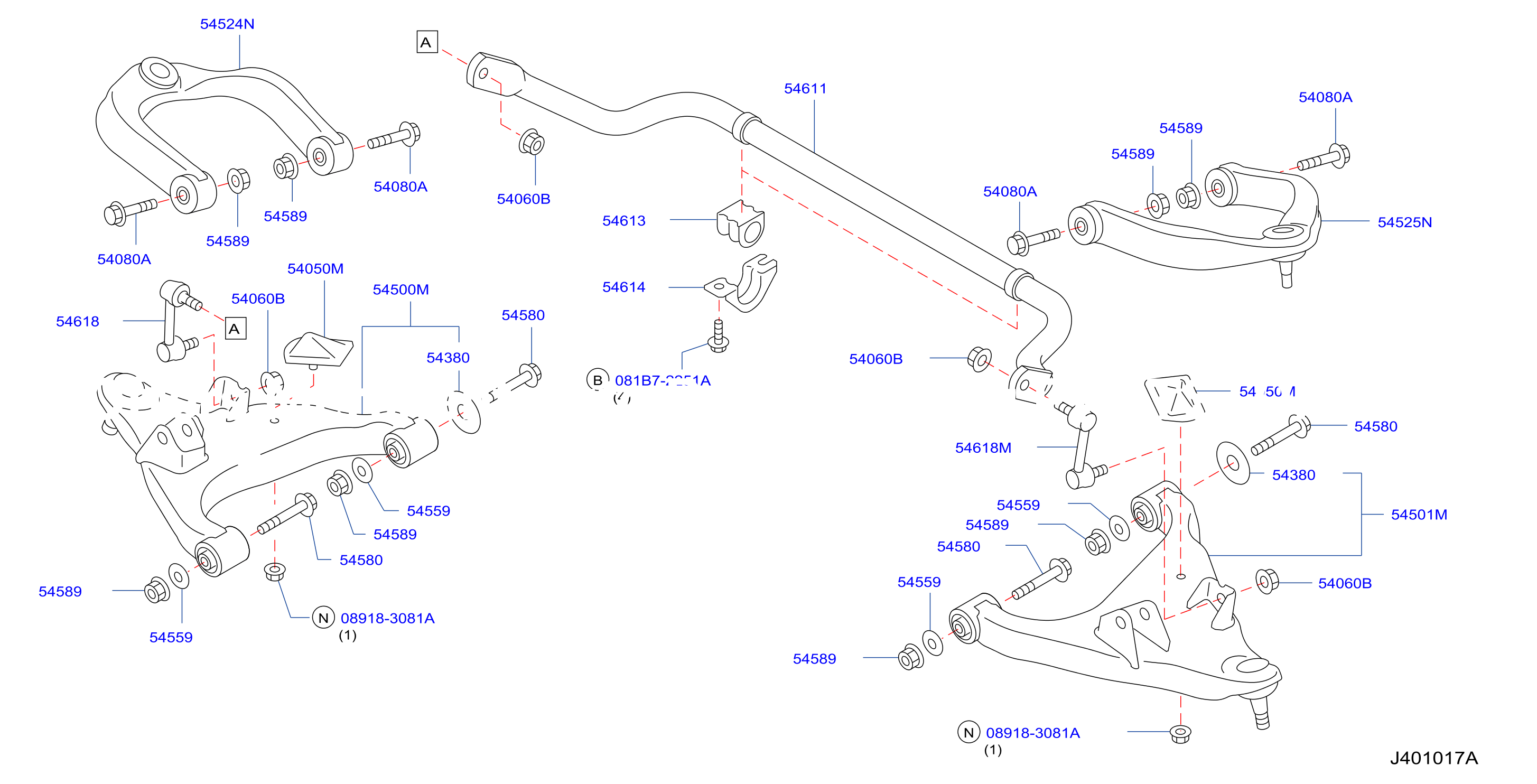 Front Suspension Link With Stabilizer