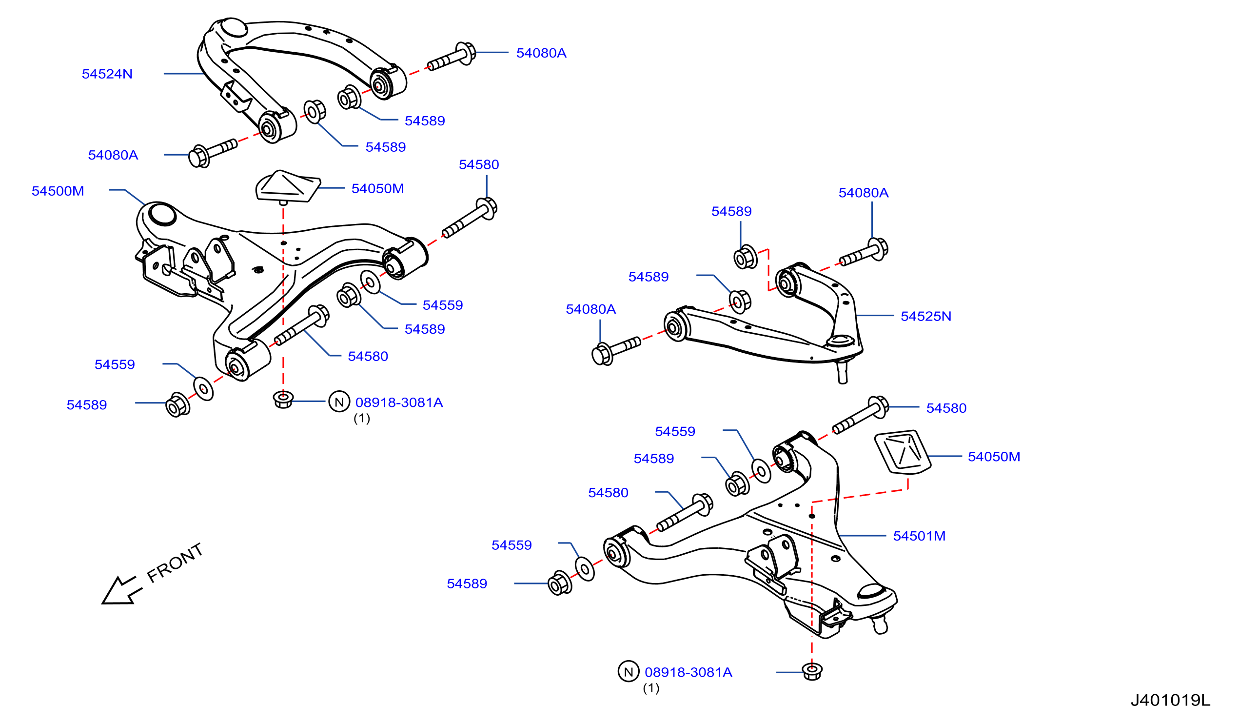 Front Suspension Link W / O Stabilizer