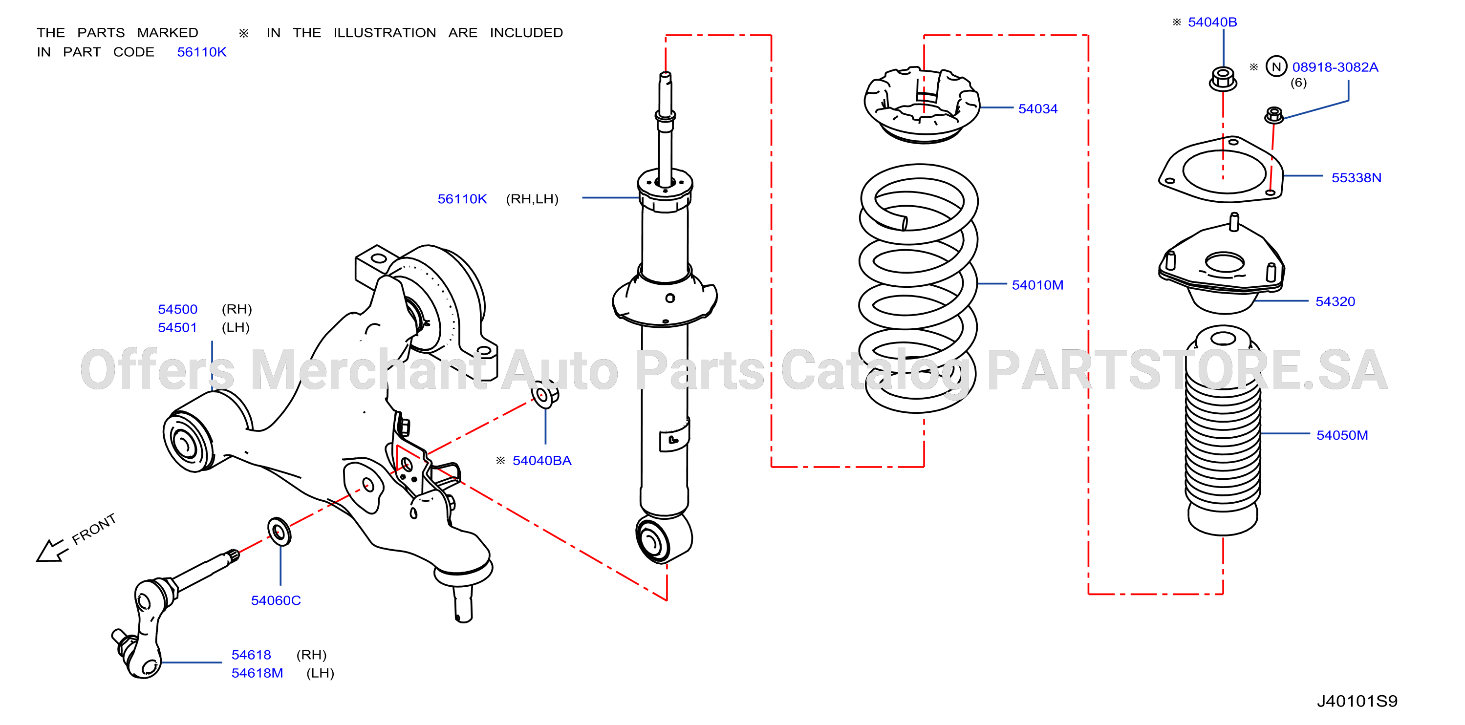 Front Suspension Absorber 2Wd