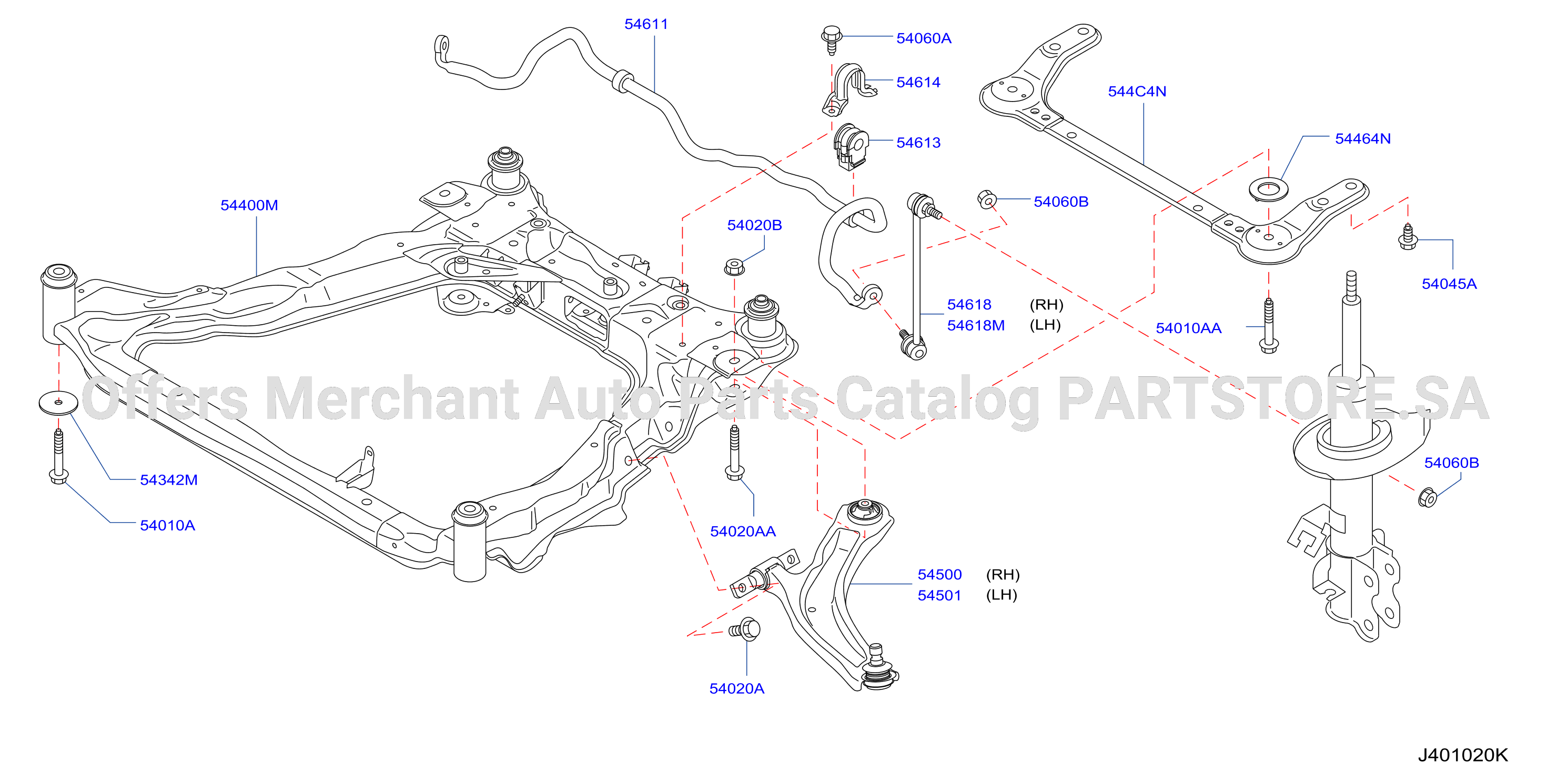 Front Suspension F / Mex Member