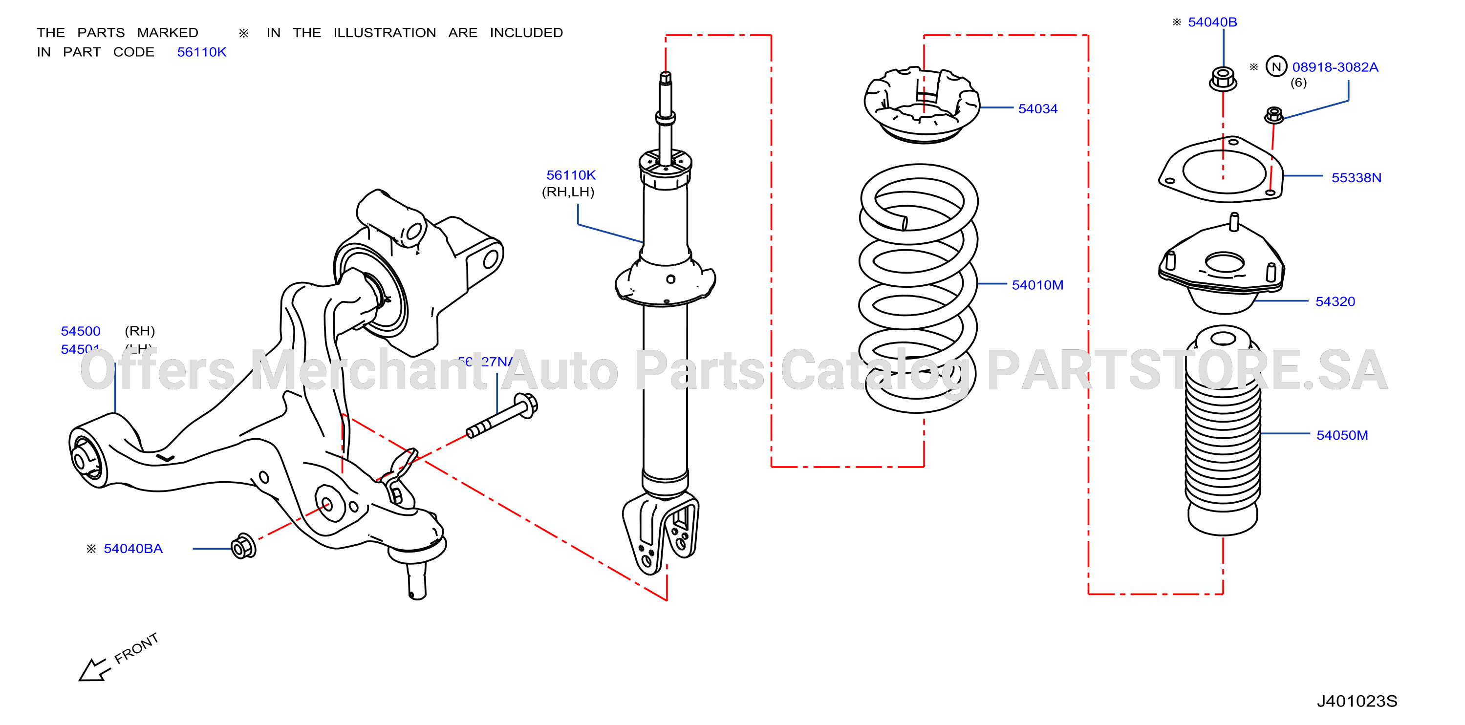 Front Suspension Absorber 2Wd 2Lturbo