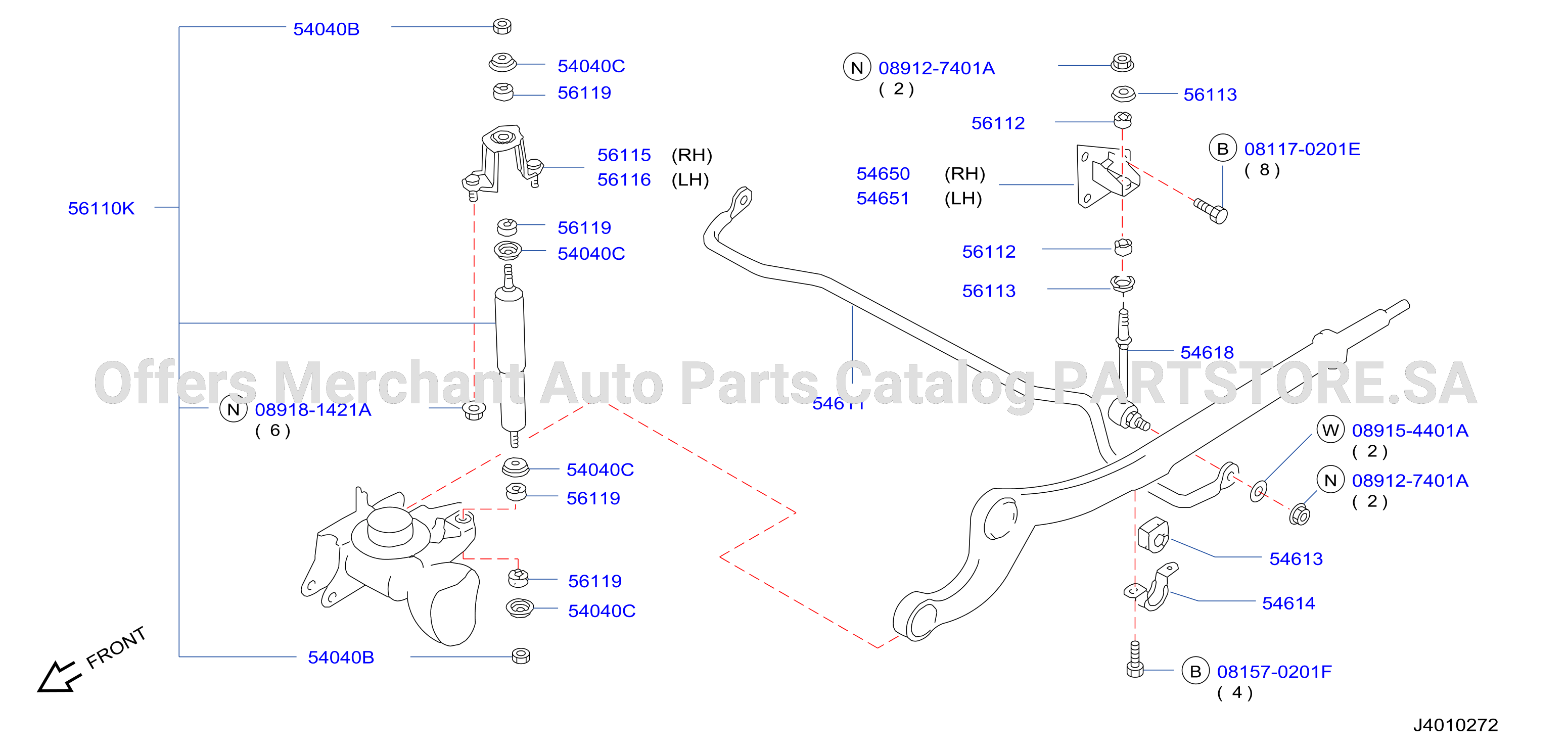 Front Suspension Absorber Stabilizer