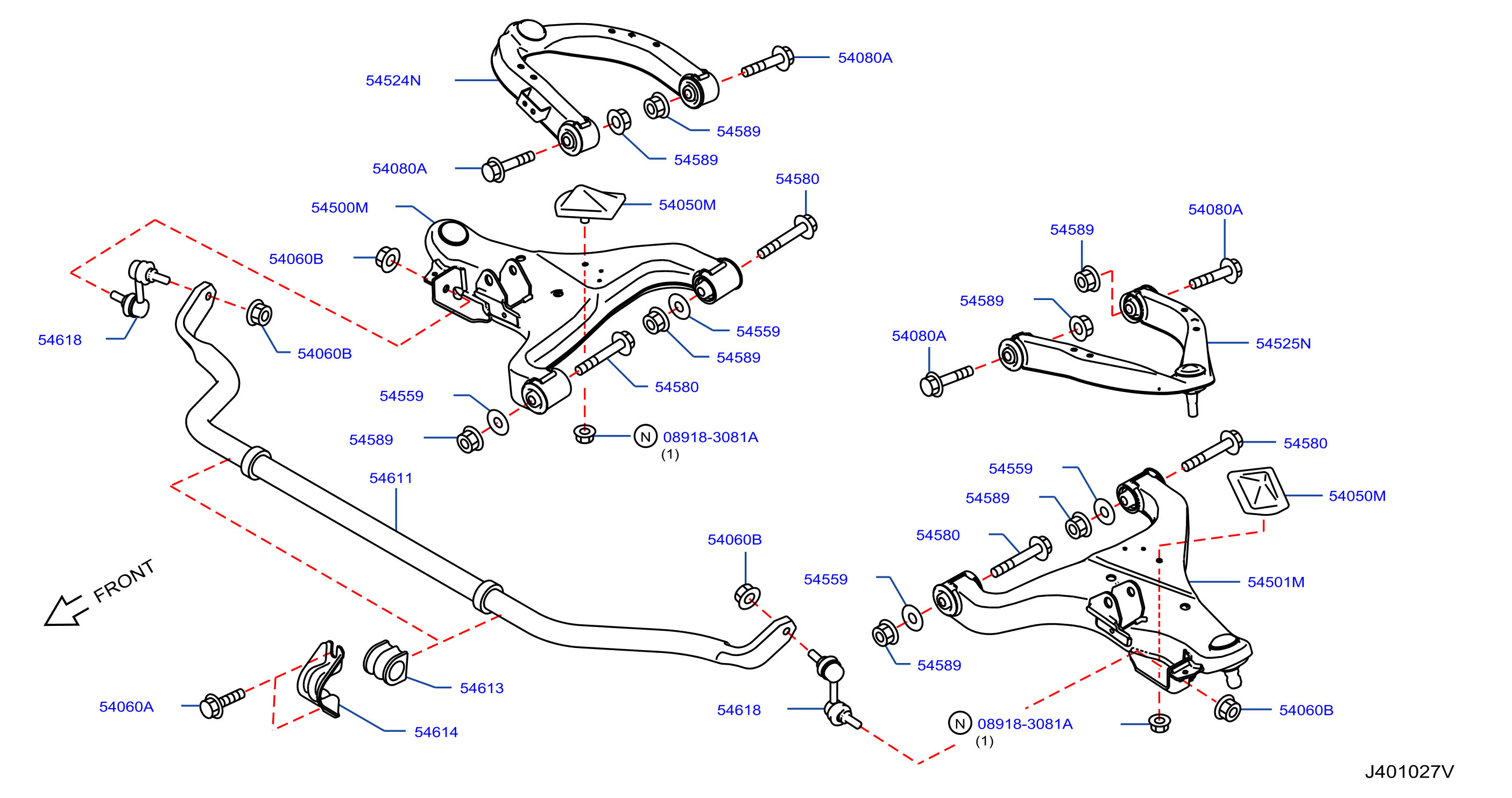 Front Suspension Link With Stabilizer