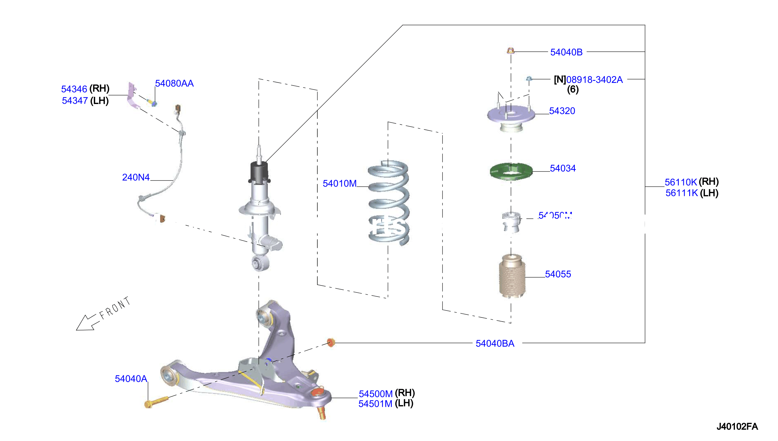 Front Suspension Strut Absorber