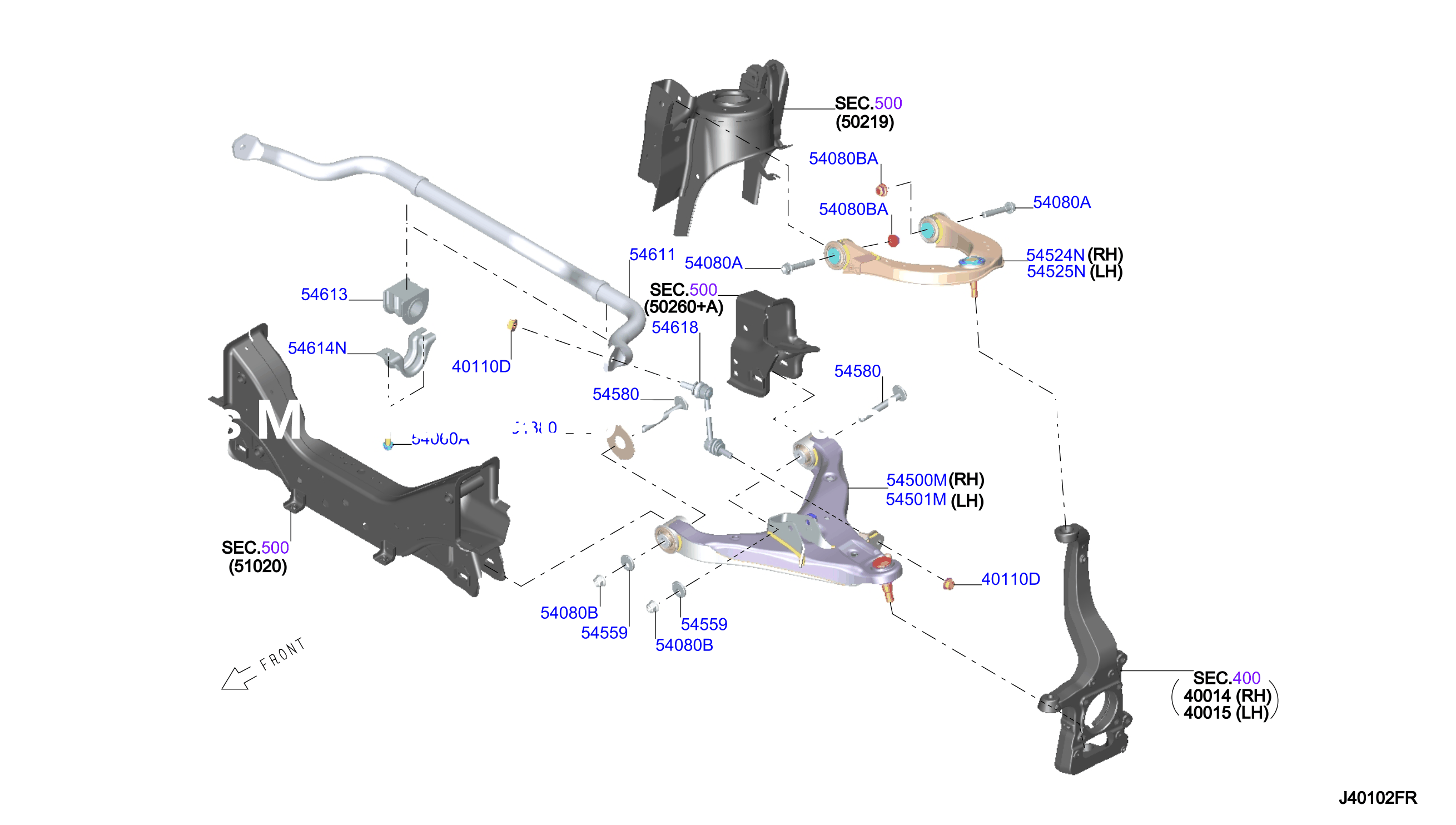 Front Suspension Link With Stabilizer