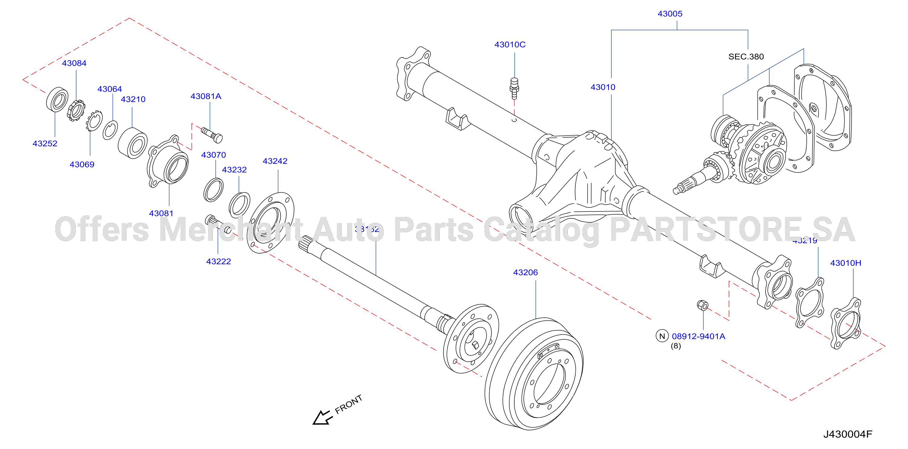 Rear Axle C200 Type Abs Less
