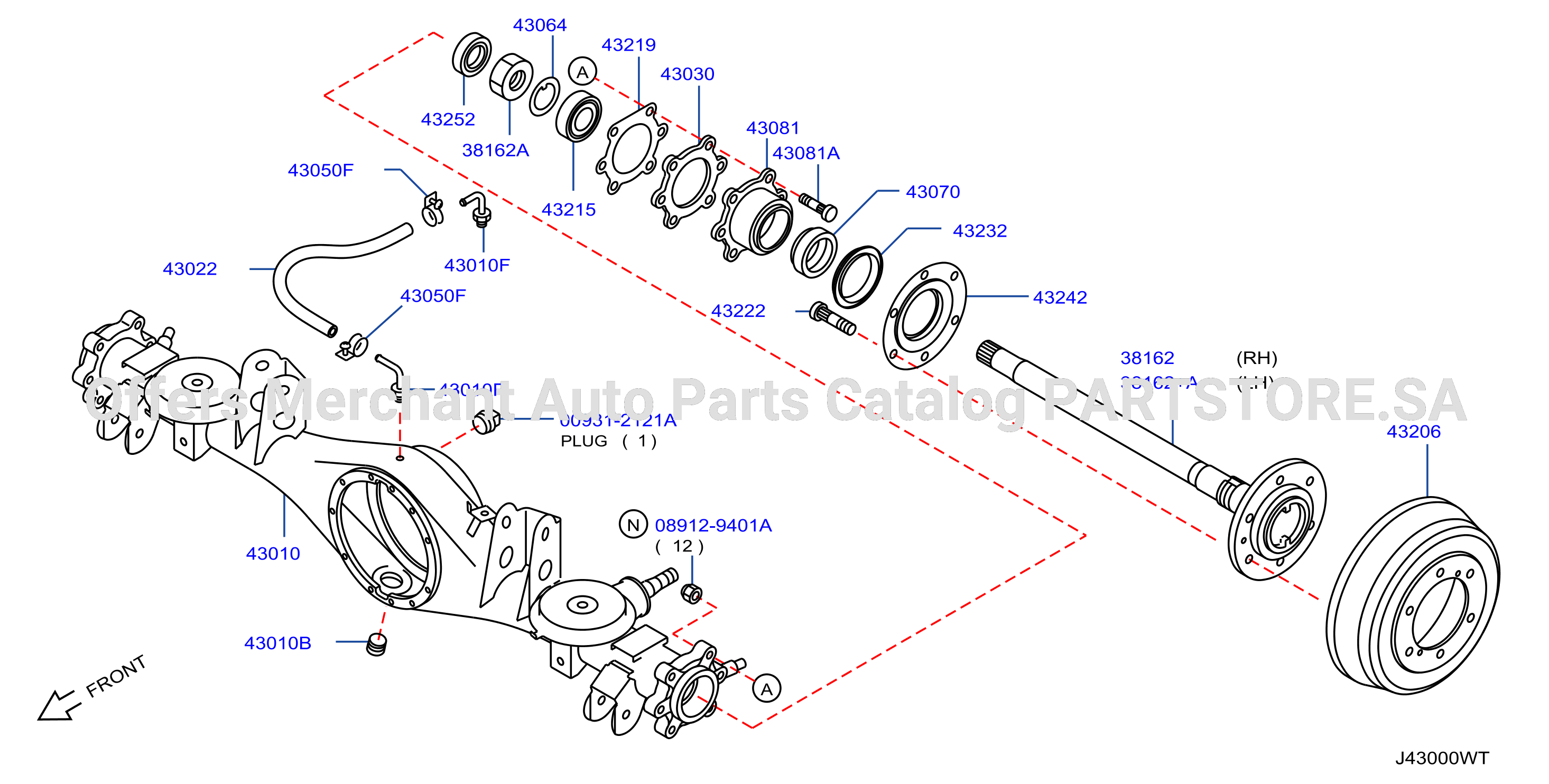 Rear Axle Drum Brake