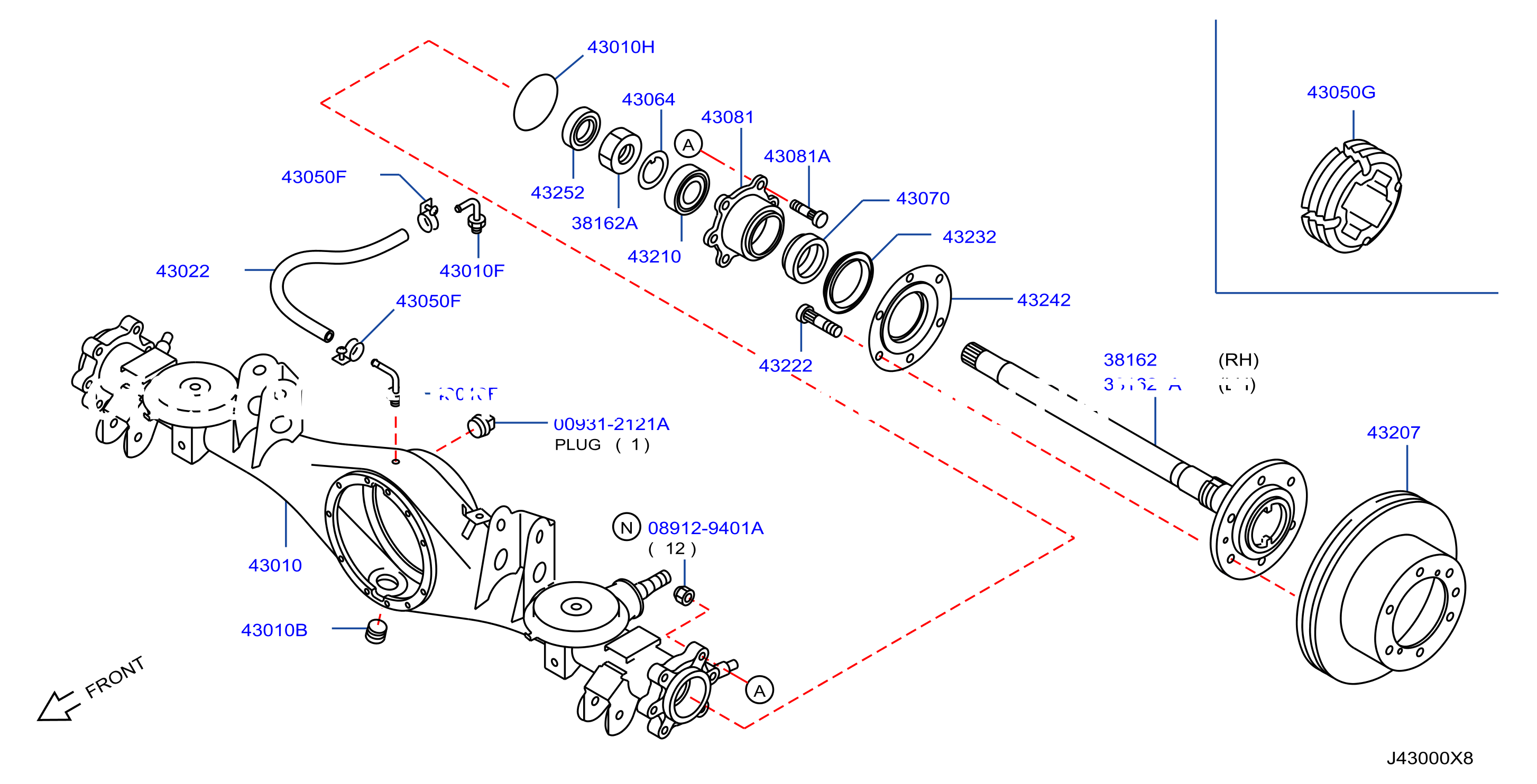 Rear Axle Disc Brake F / 6 Hole Cage