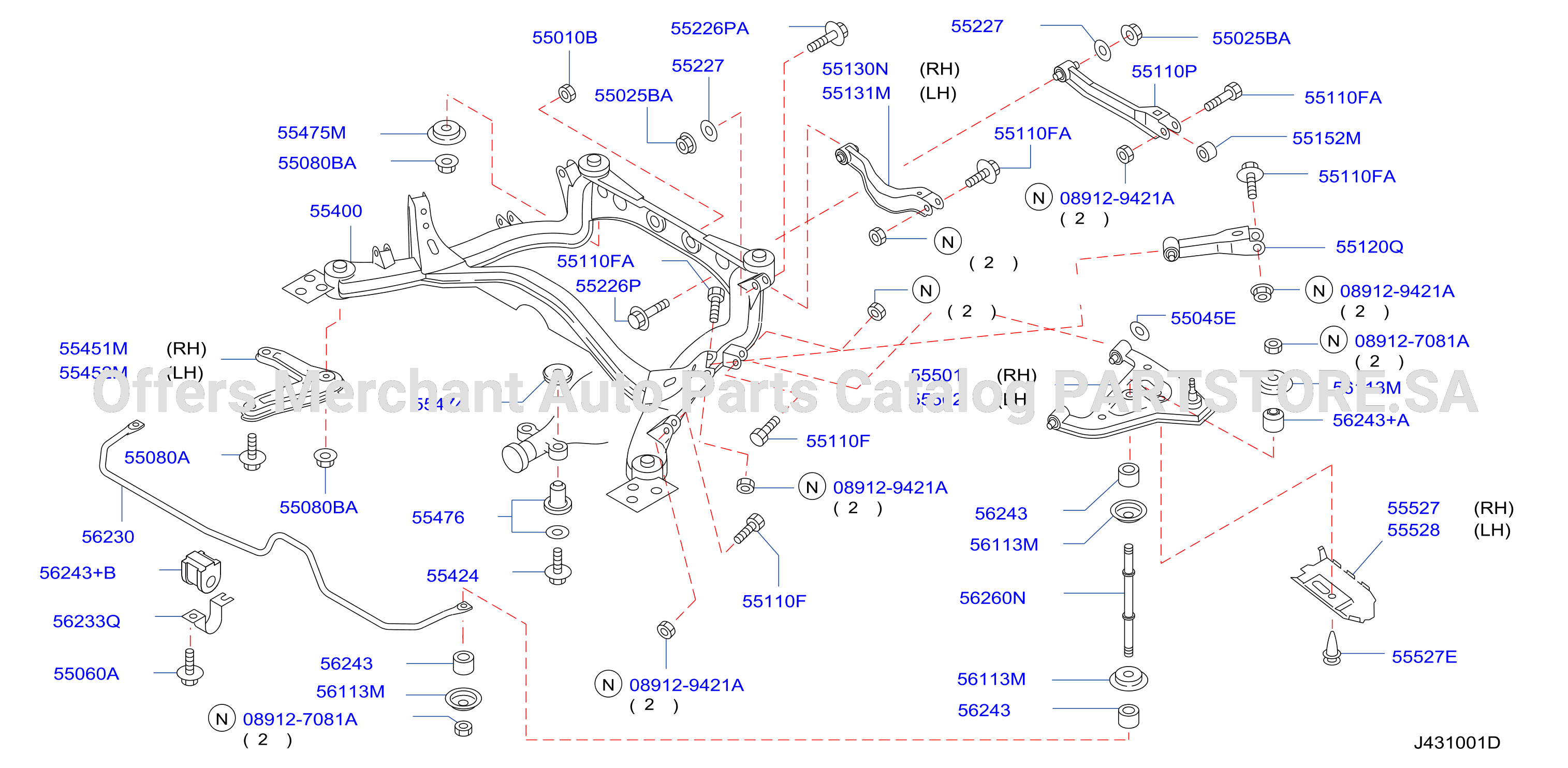Rear Suspension Member Stabilizer