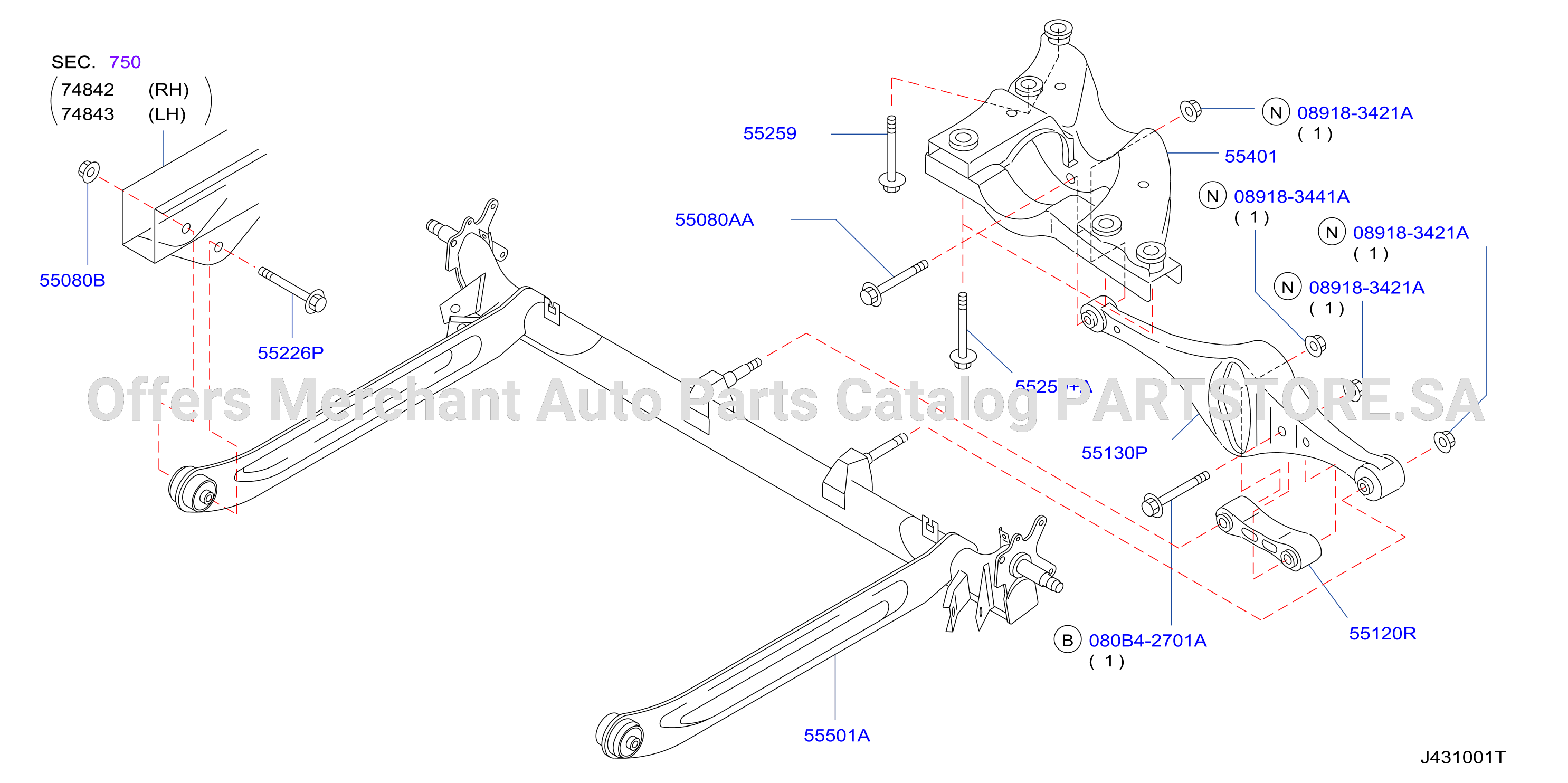 Rear Suspension Member Link