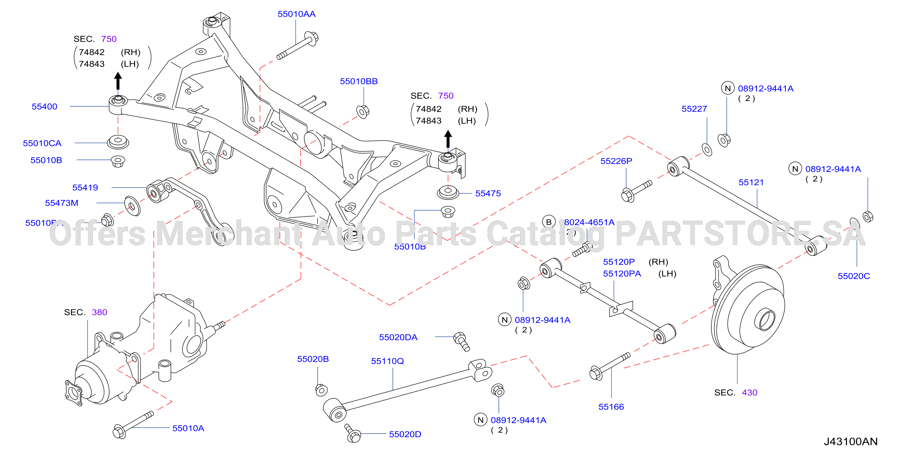 Rear Suspension Member Link