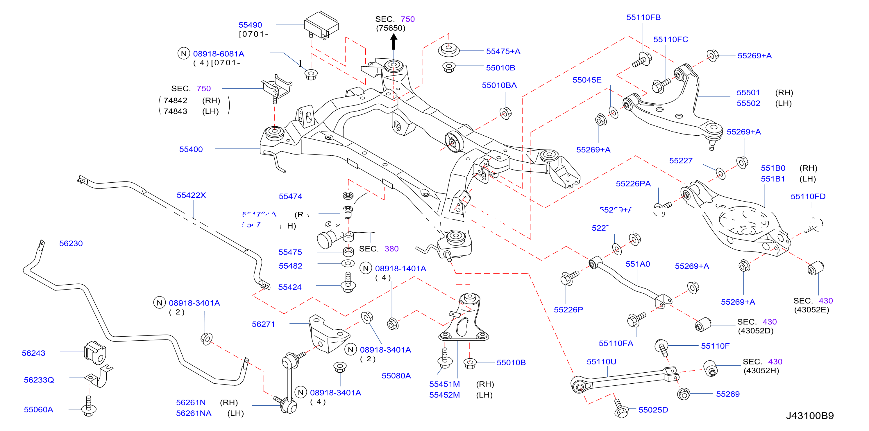 Rear Suspension Member Link