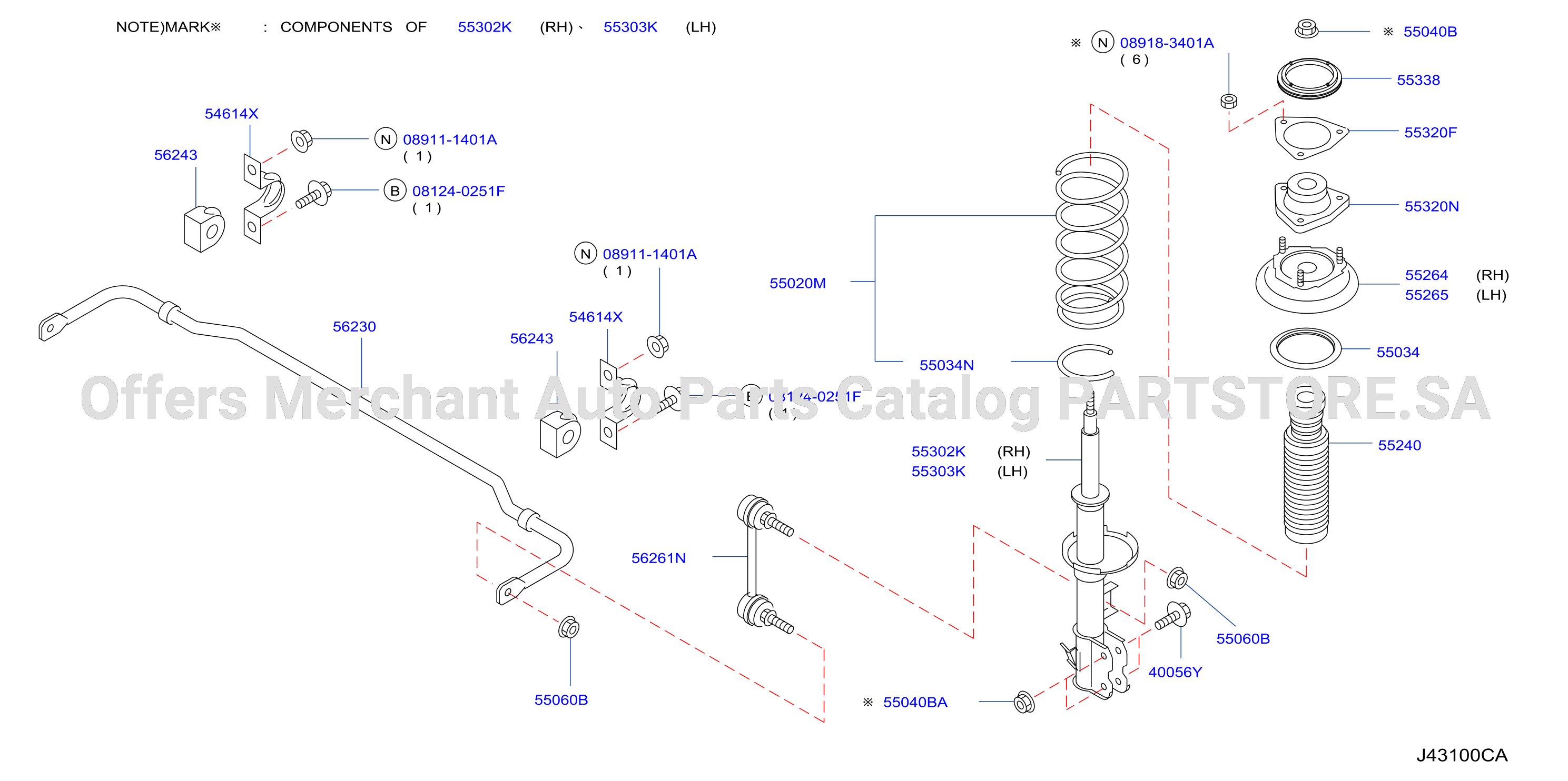 Rear Suspension Strut Stabilizer